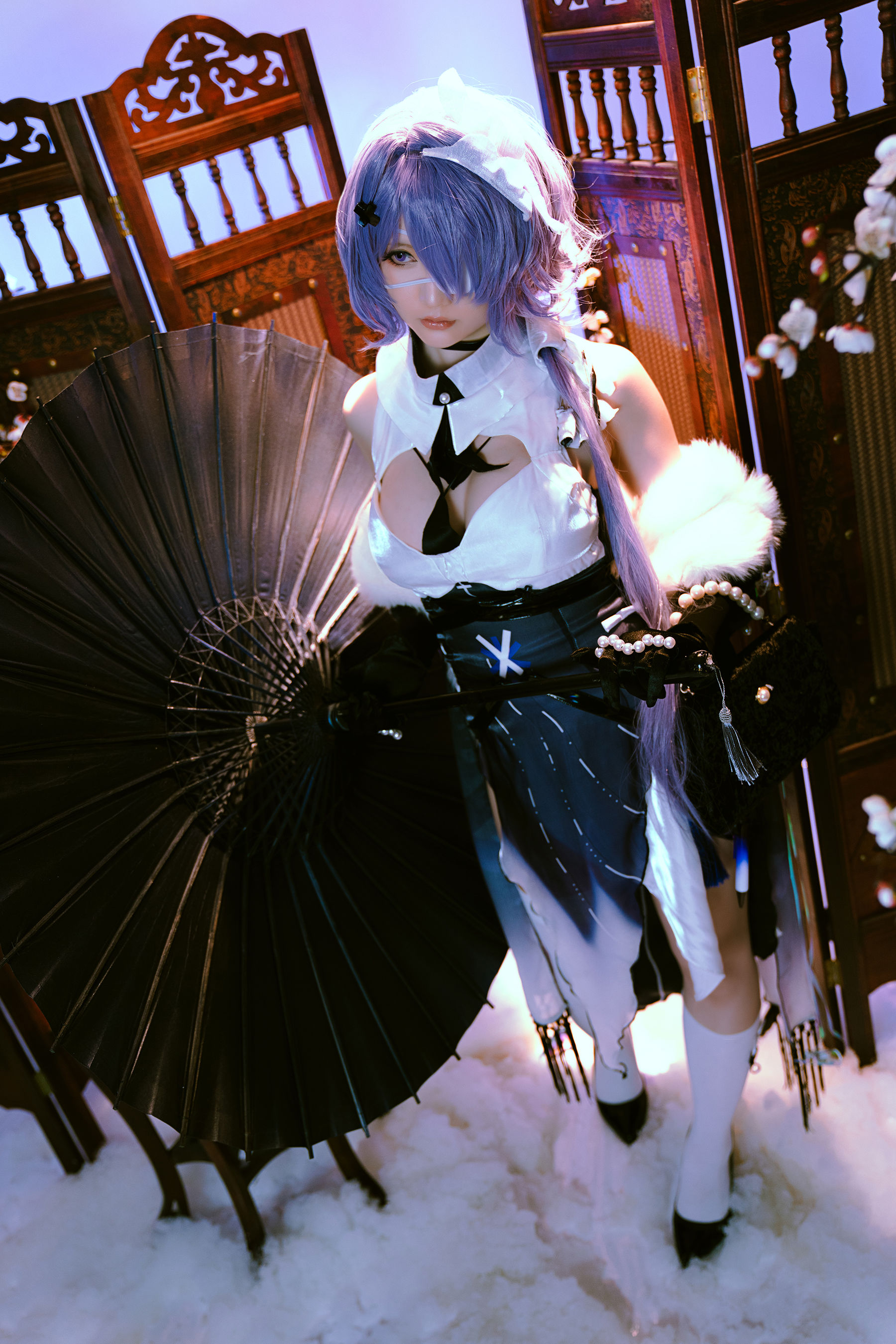 Coser小姐姐星之迟迟 – 絮雨 孤寒峭 Cosplay-第8张