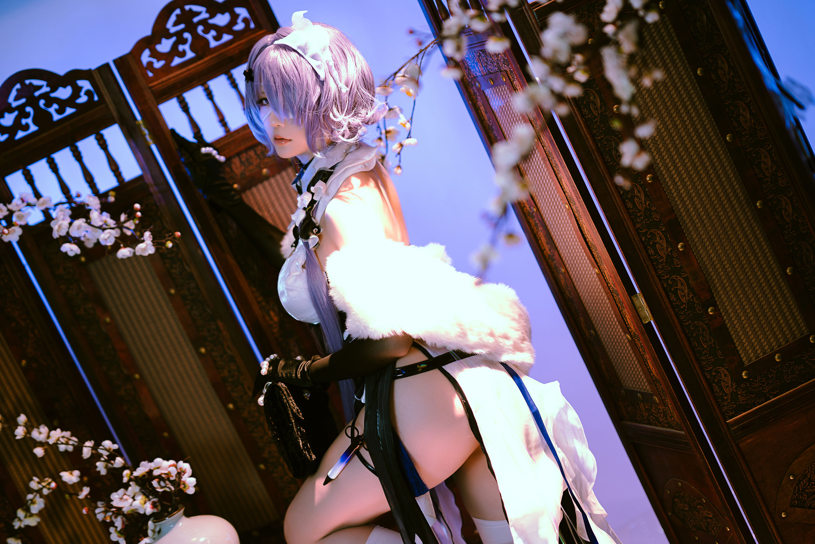 Coser小姐姐星之迟迟 – 絮雨 孤寒峭 Cosplay-第10张