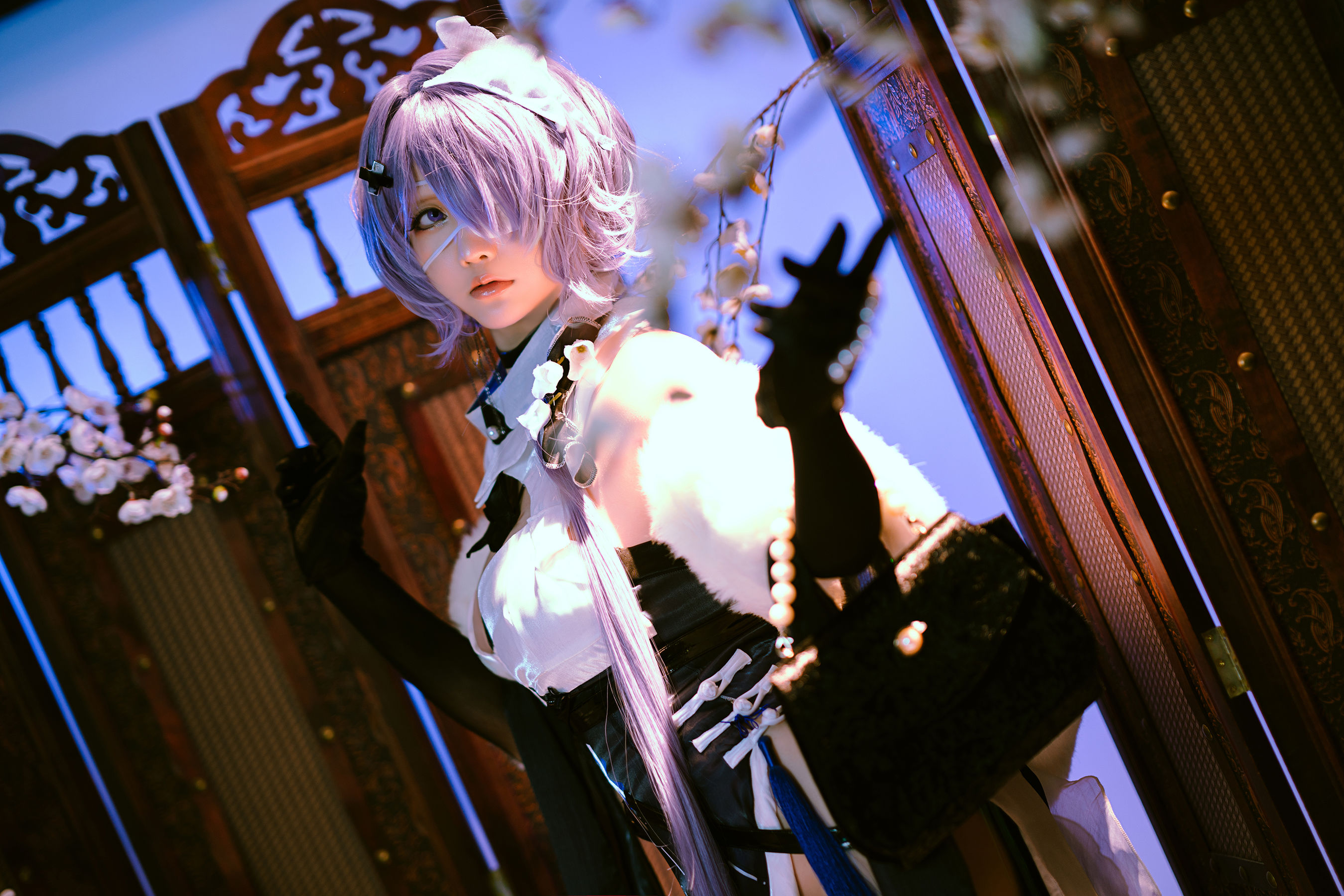 Coser小姐姐星之迟迟 – 絮雨 孤寒峭 Cosplay-第11张