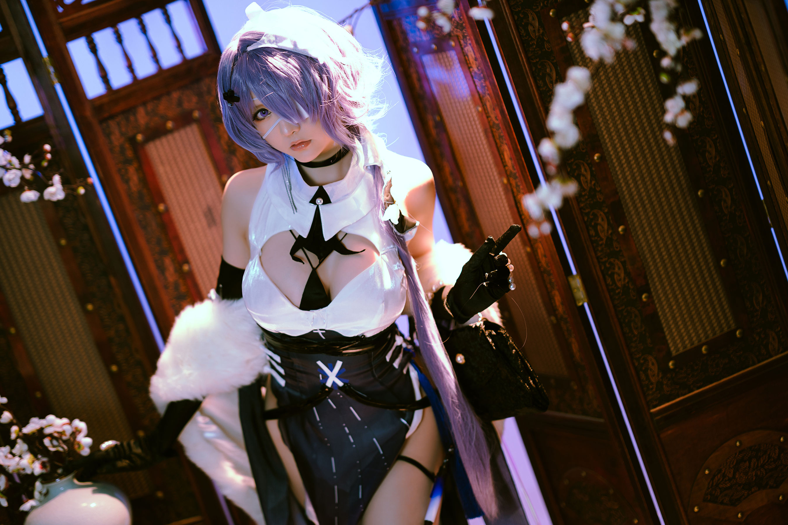 Coser小姐姐星之迟迟 – 絮雨 孤寒峭 Cosplay-第12张
