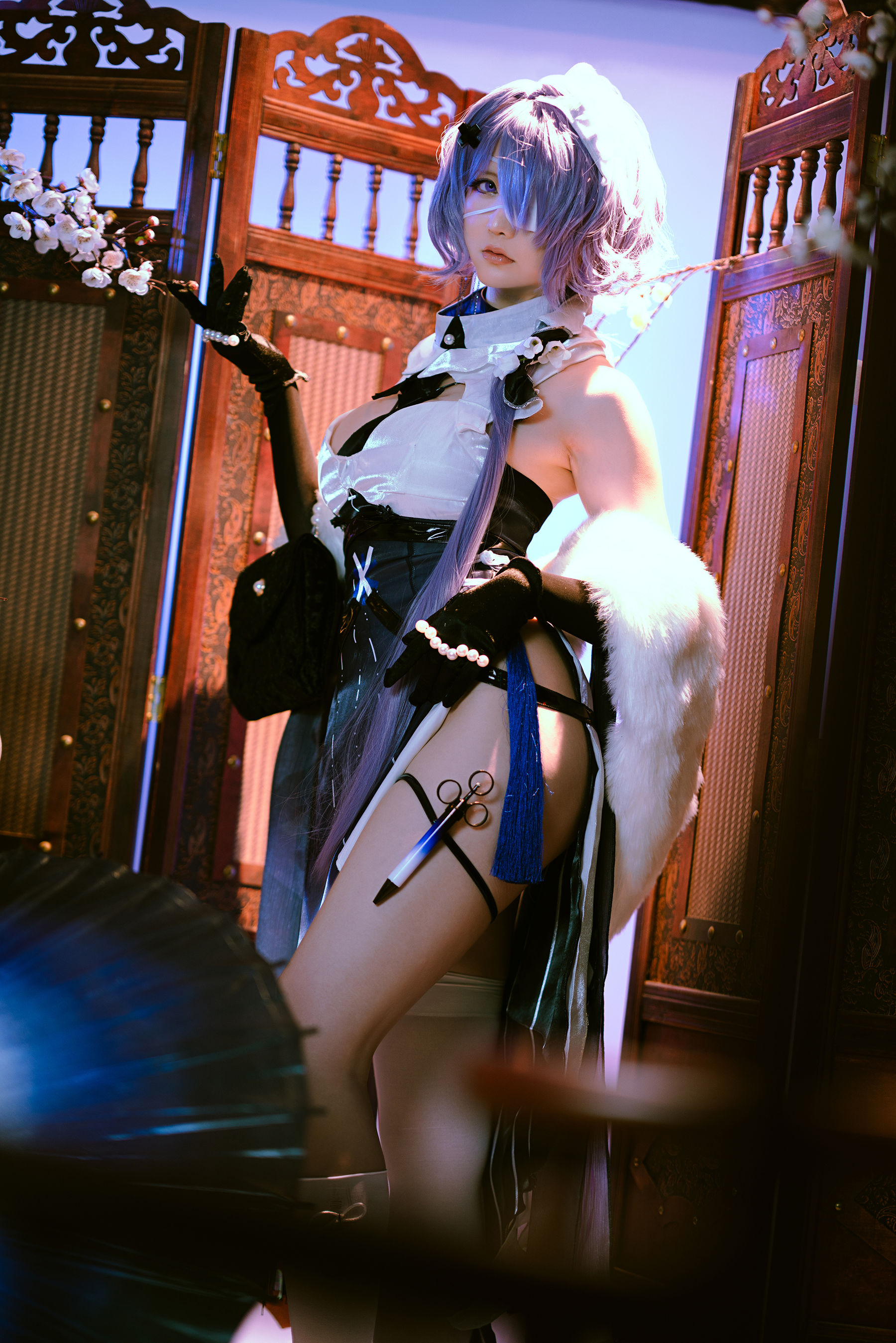 Coser小姐姐星之迟迟 – 絮雨 孤寒峭 Cosplay-第13张