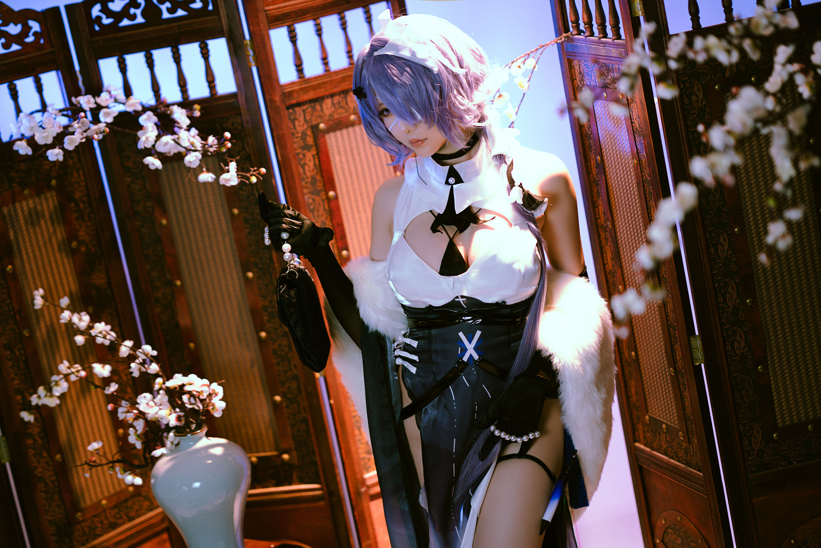 Coser小姐姐星之迟迟 – 絮雨 孤寒峭 Cosplay-第14张