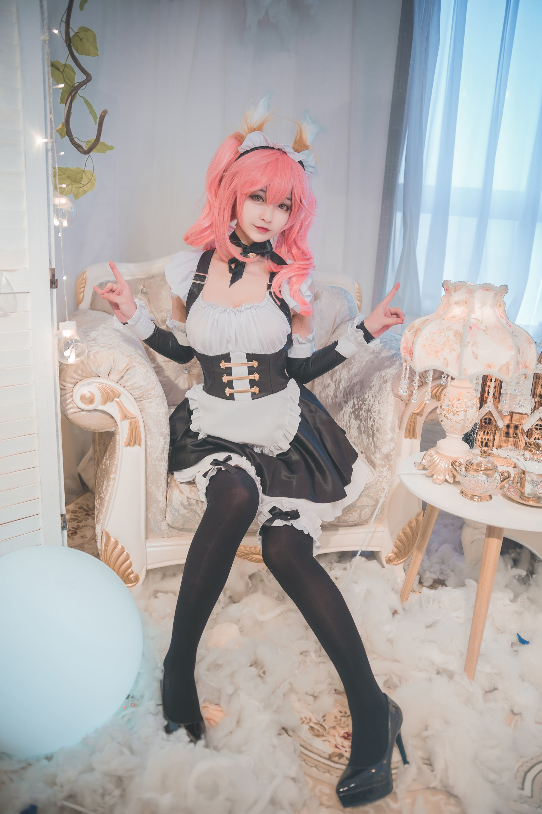 [萝莉COS] 鬼畜瑶 – 玉藻前女仆 Cosplay-第18张