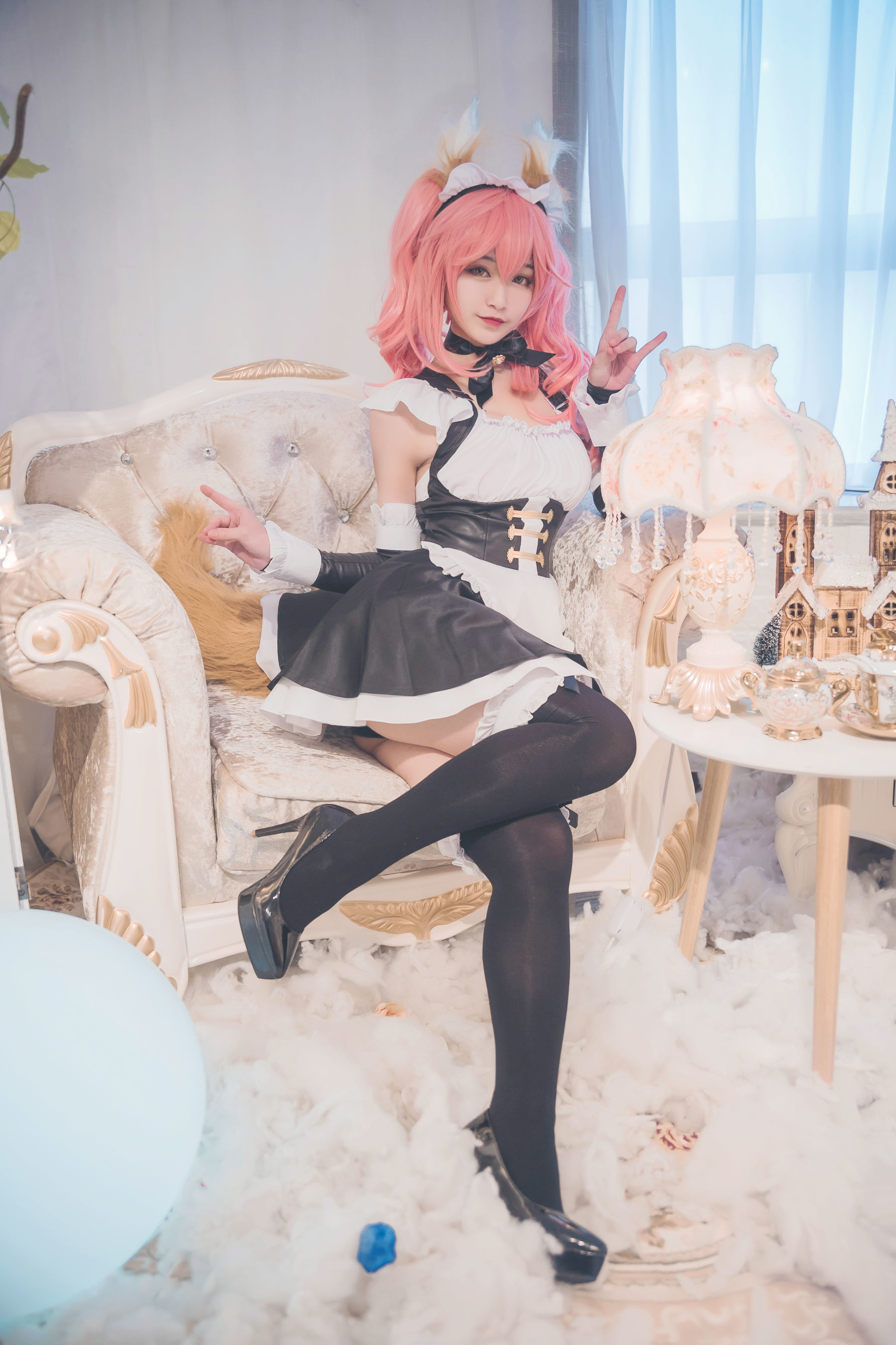 [萝莉COS] 鬼畜瑶 – 玉藻前女仆 Cosplay-第20张