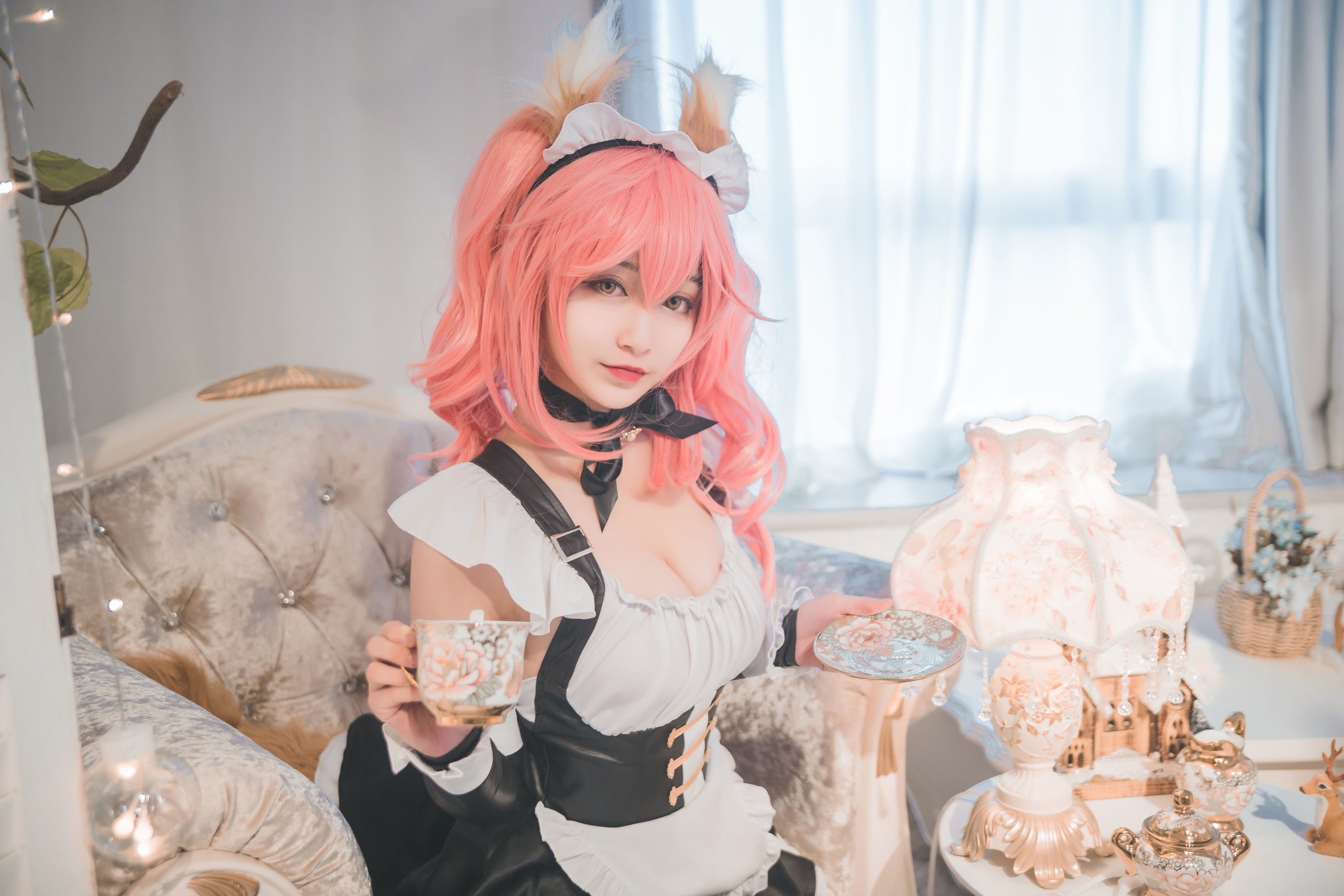 [萝莉COS] 鬼畜瑶 – 玉藻前女仆 Cosplay-第23张