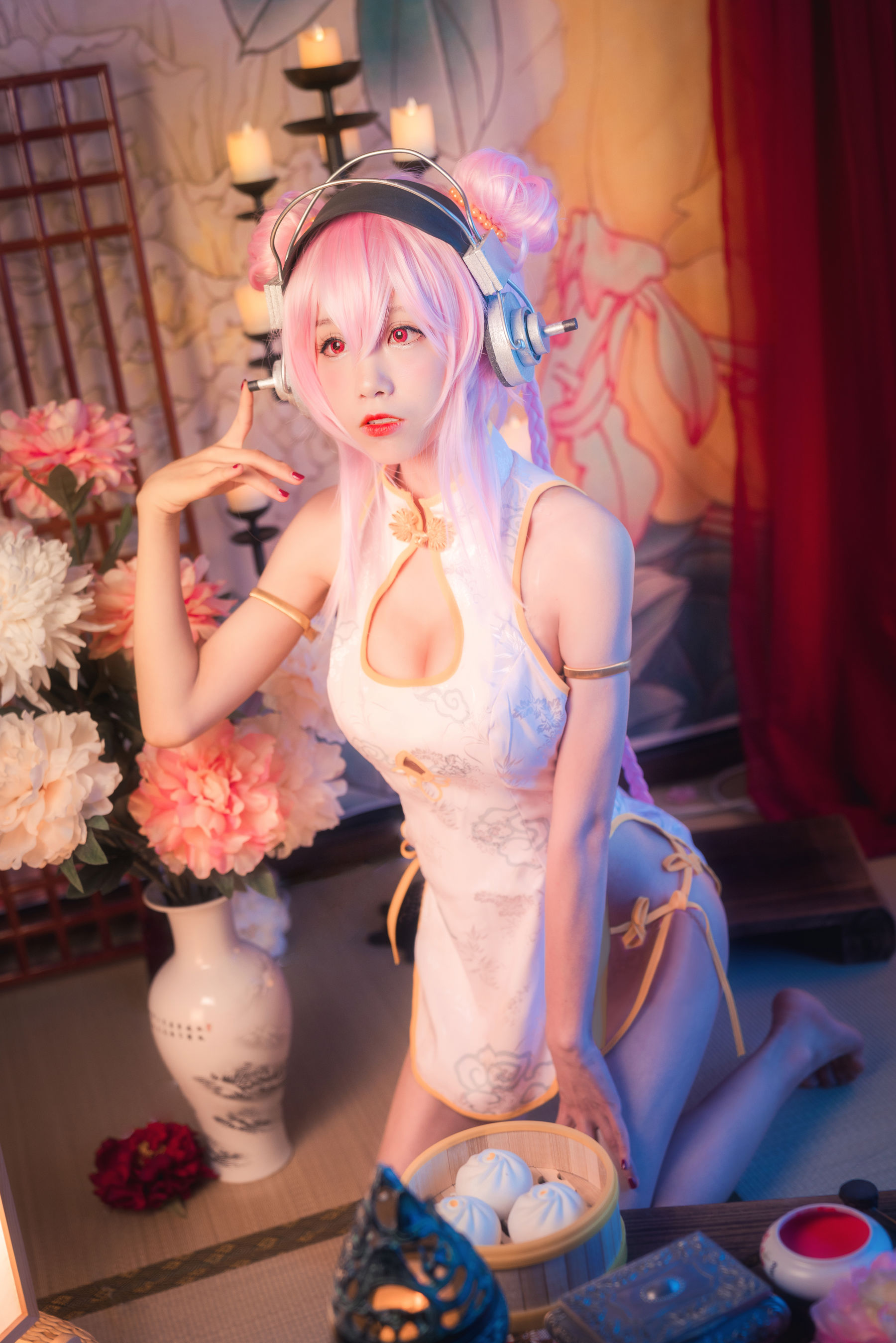 [Cosplay写真] 动漫博主水淼aqua – 索尼子 旗袍 Cosplay-第9张