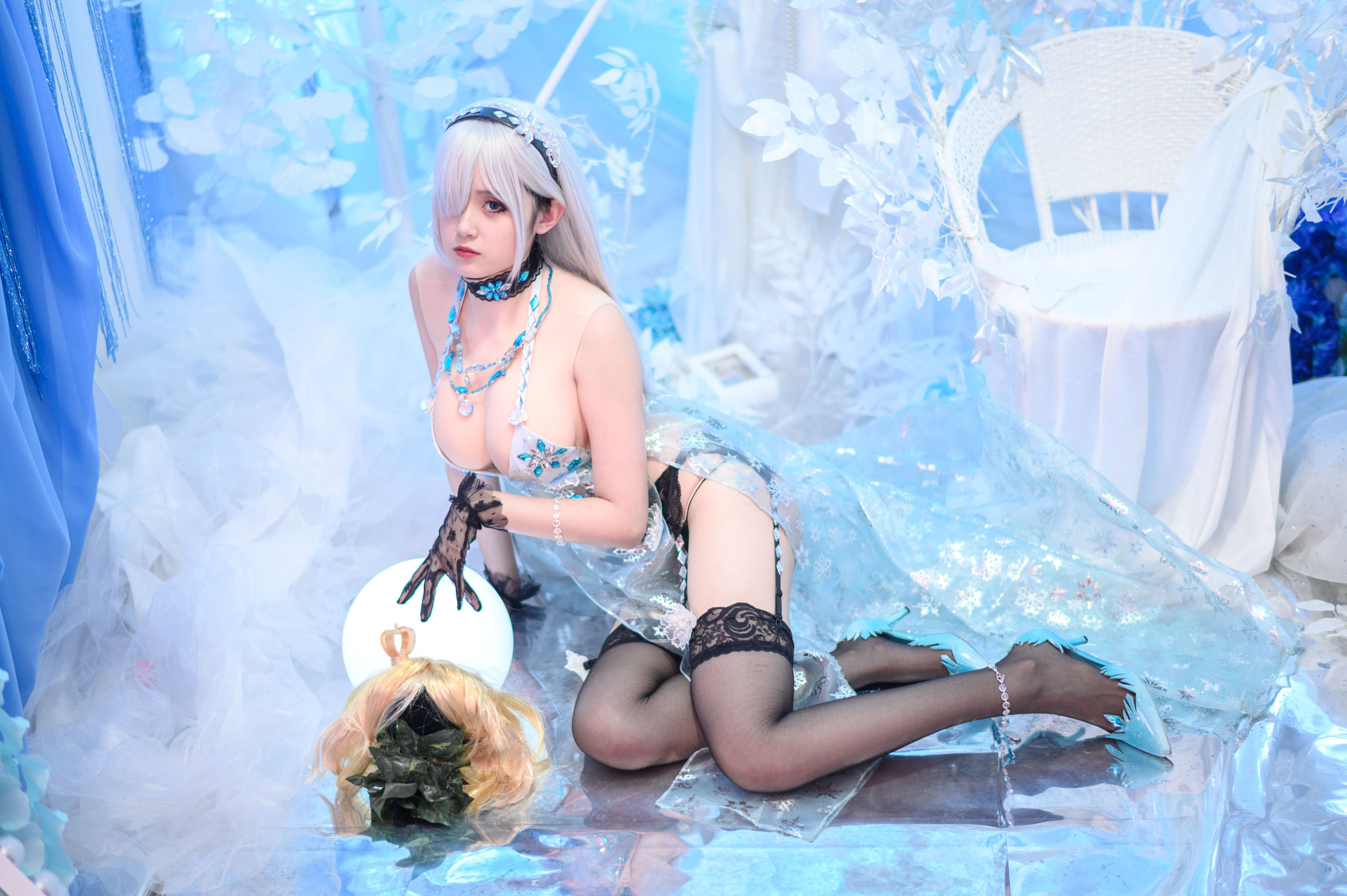Coser小姐姐Akisoso秋楚楚 女皇 Cosplay-第2张