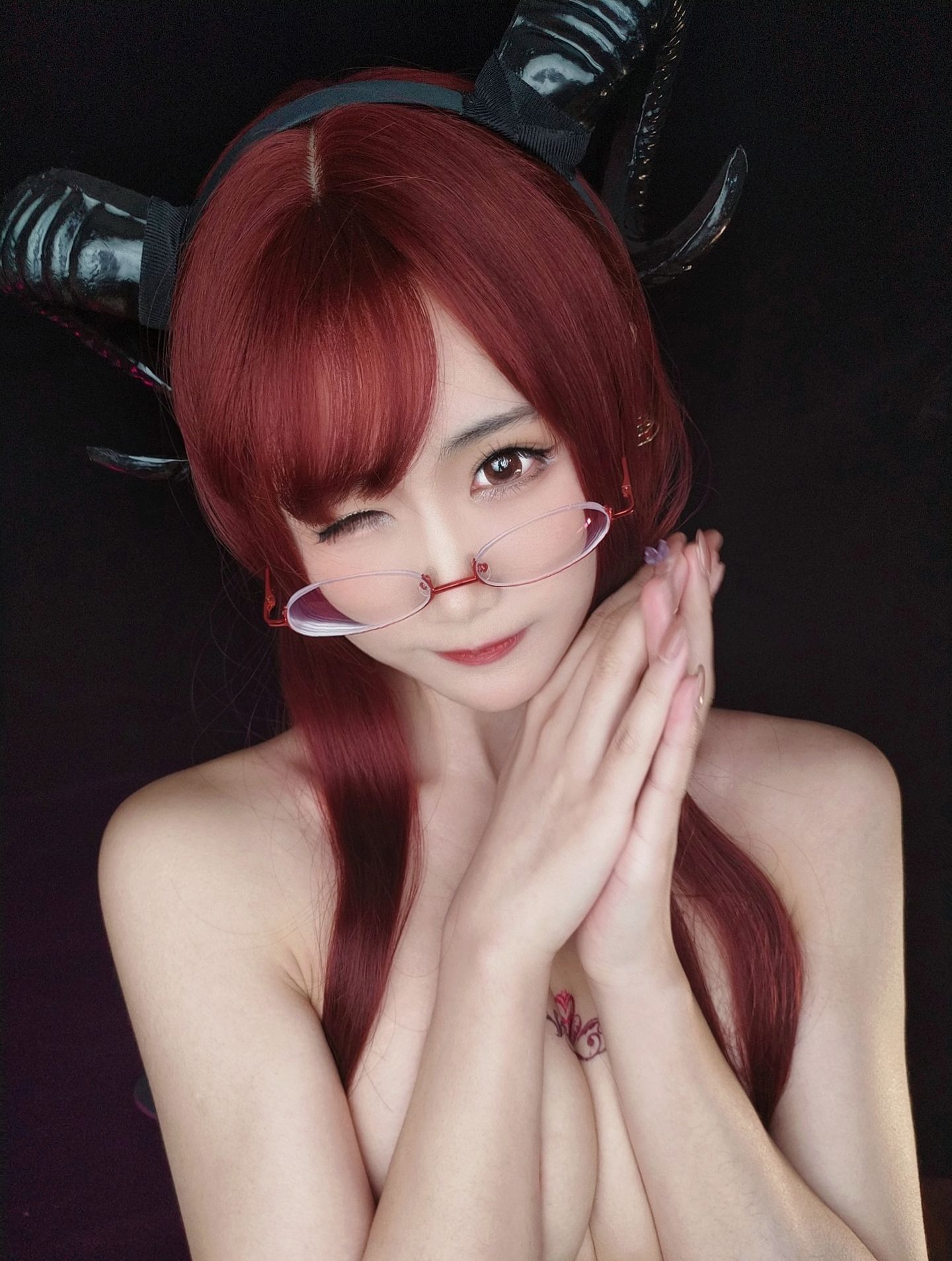 动漫博主曉美媽 – (圣诞自拍)雪夜魅魔 Cosplay-第5张