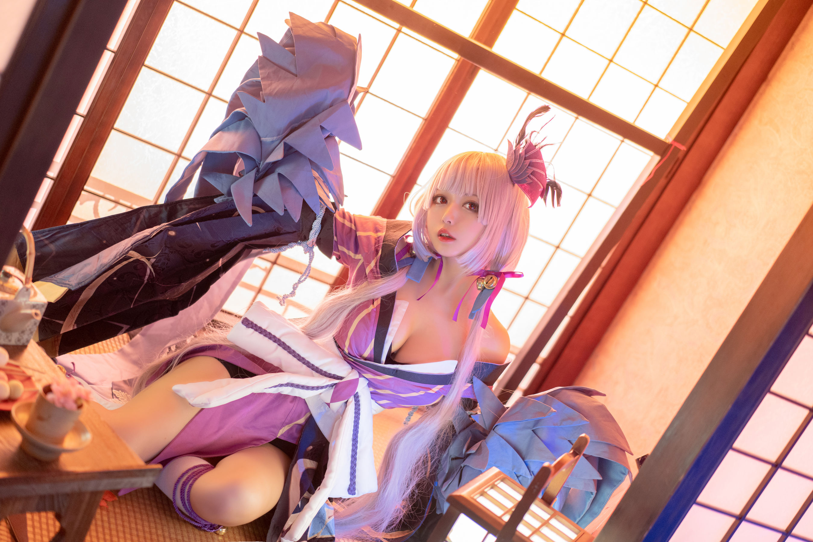 [Cosplay写真] 大眼萌妹黑猫猫OvO – 以津真天 Cosplay-第1张