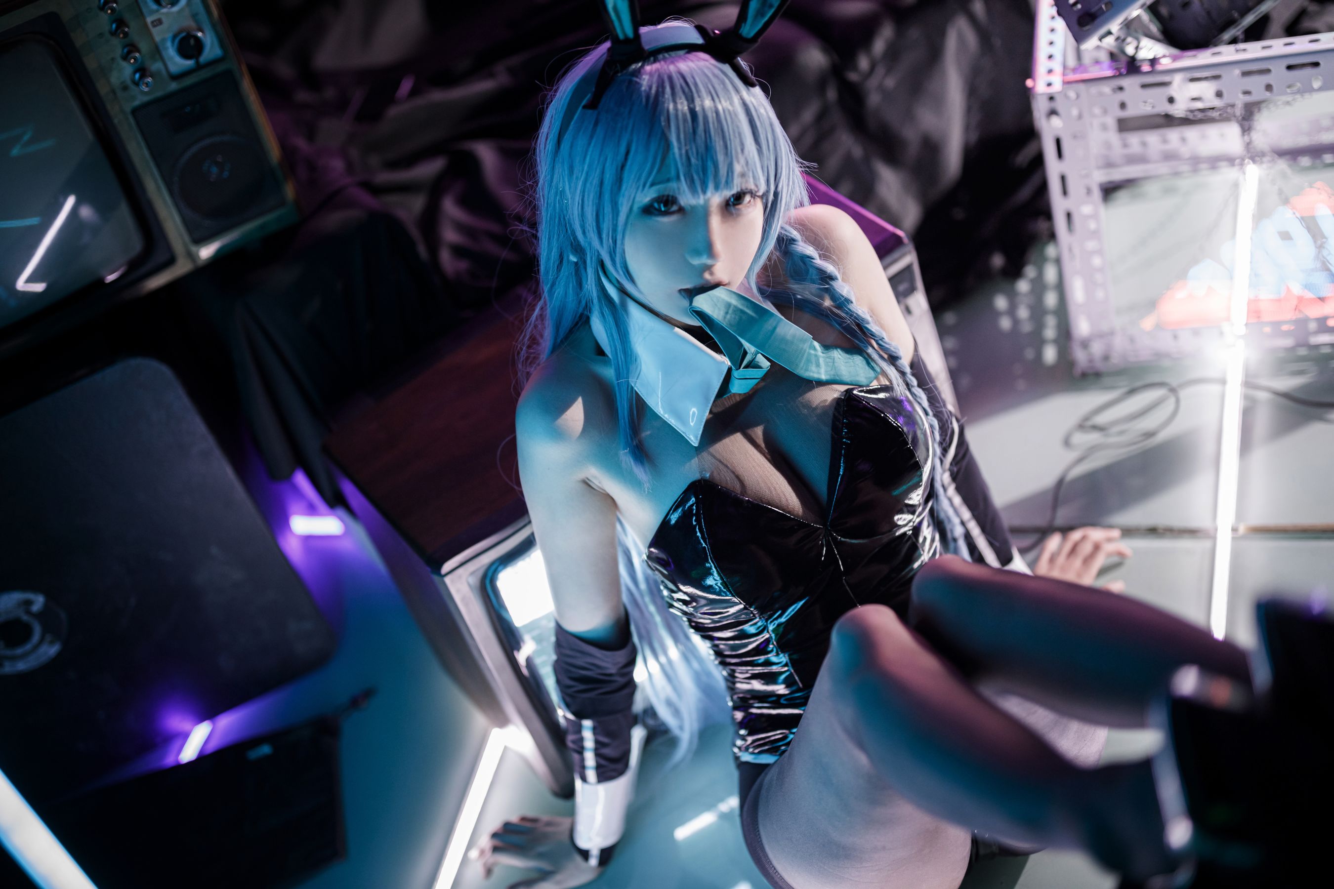 周叽是可爱兔兔 – 树城兔女郎 Cosplay-第6张