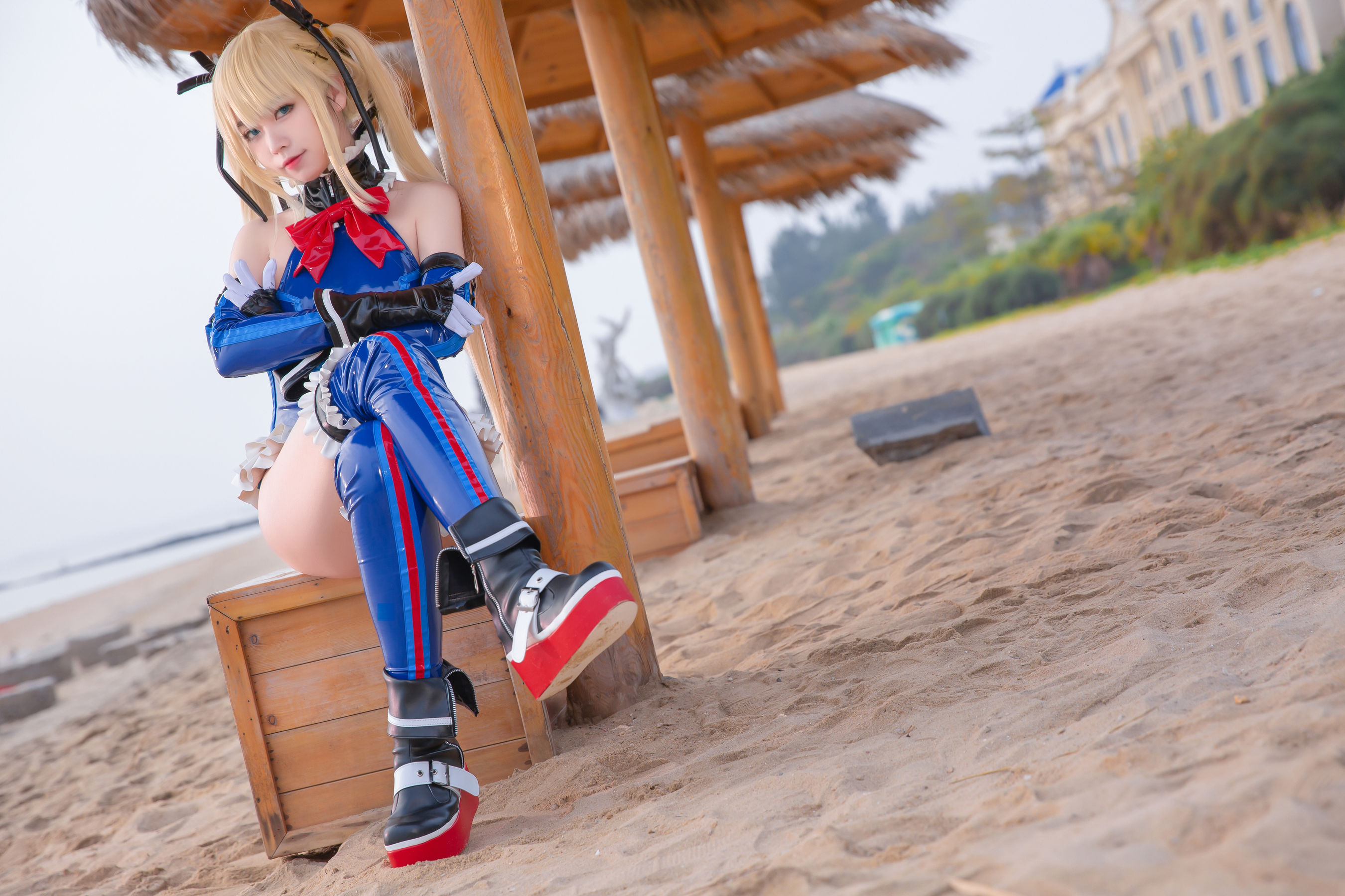 动漫博主G44不会受伤 – 玛丽连体衣 Cosplay-第2张