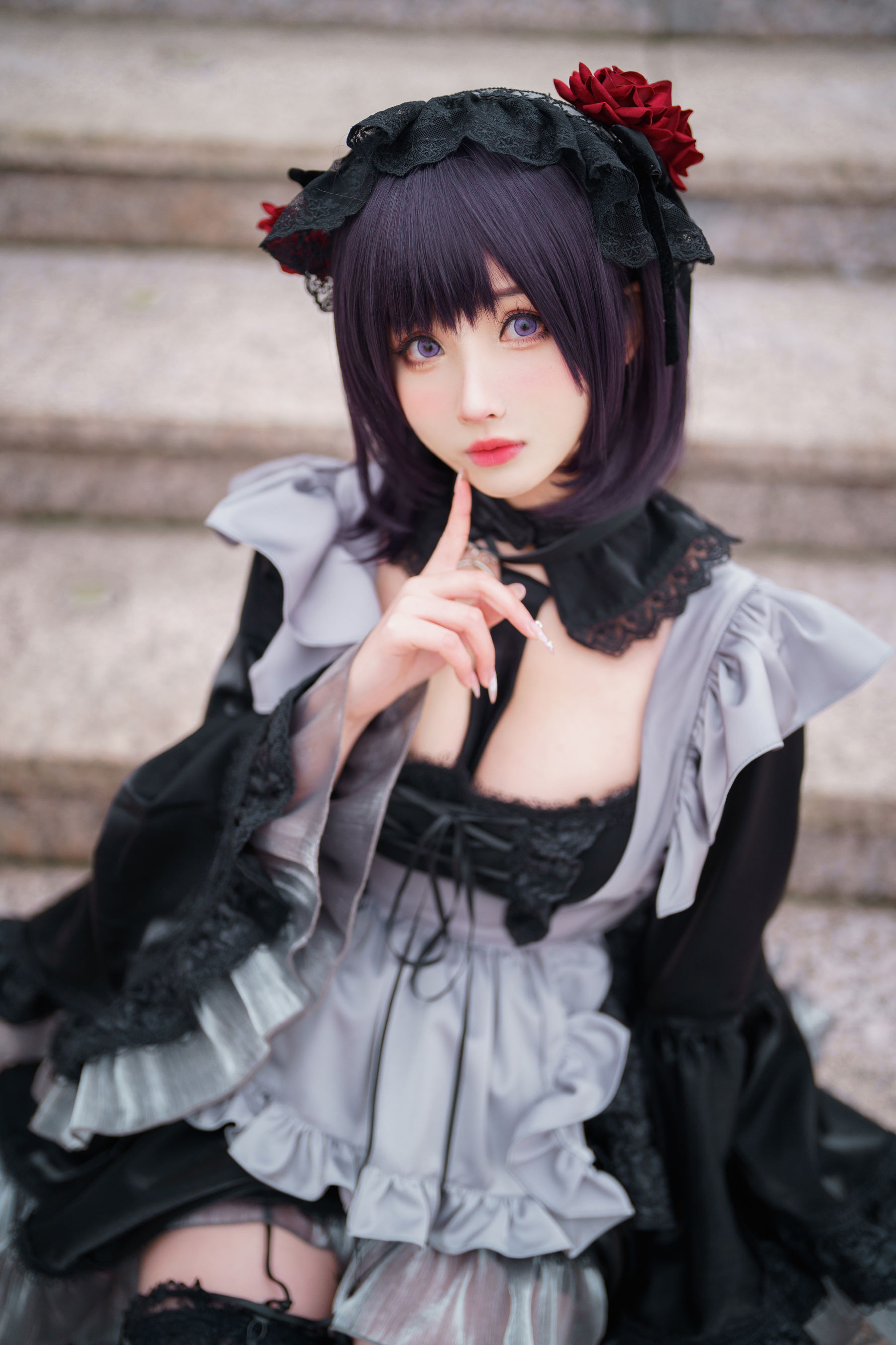 COS福利rioko凉凉子(肉扣热热子) – 黑江雫 漫展篇 海梦 Cosplay-第1张