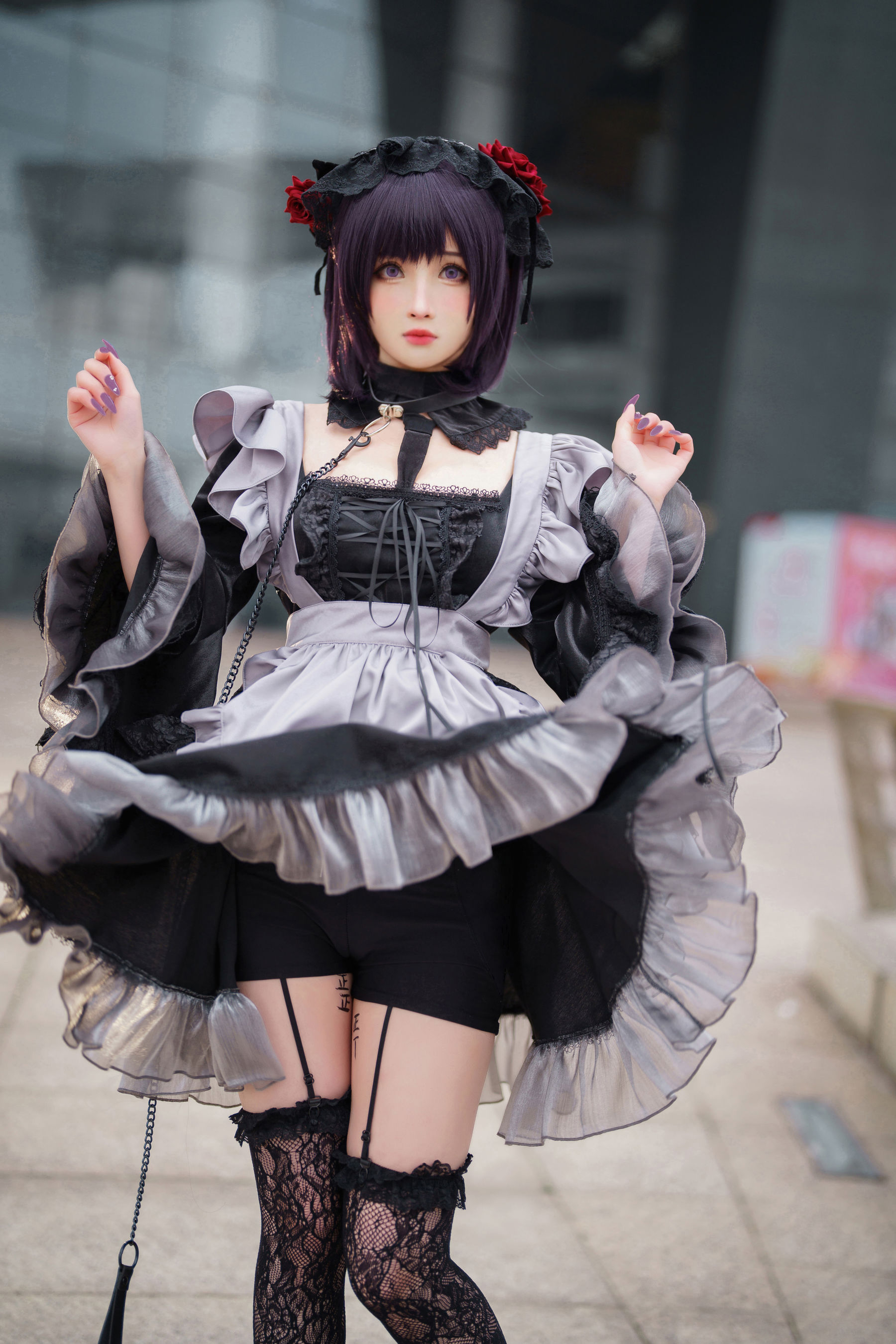 COS福利rioko凉凉子(肉扣热热子) – 黑江雫 漫展篇 海梦 Cosplay-第7张