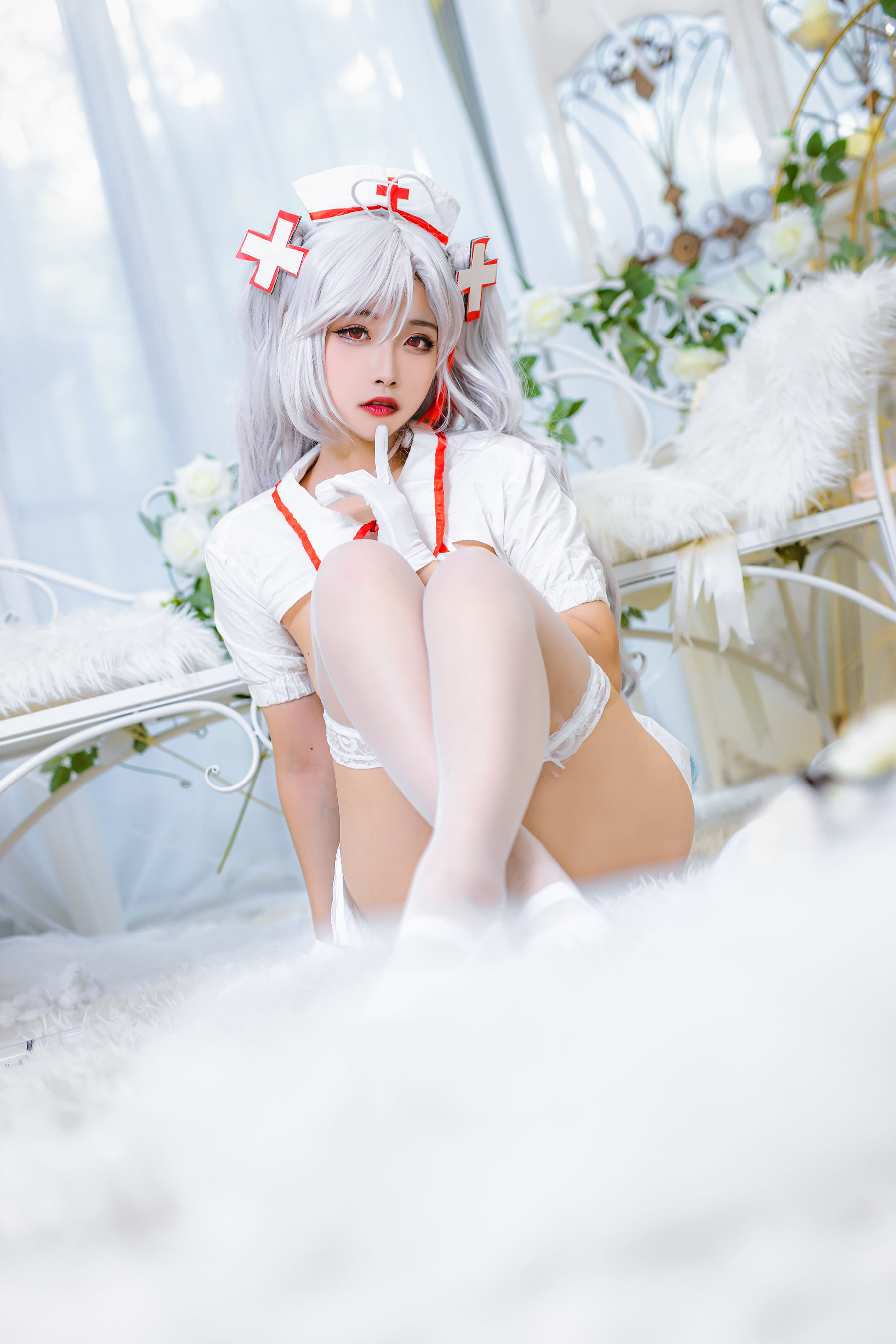 微博妹子Momoko葵葵 – 欧根之护士 Cosplay-第2张