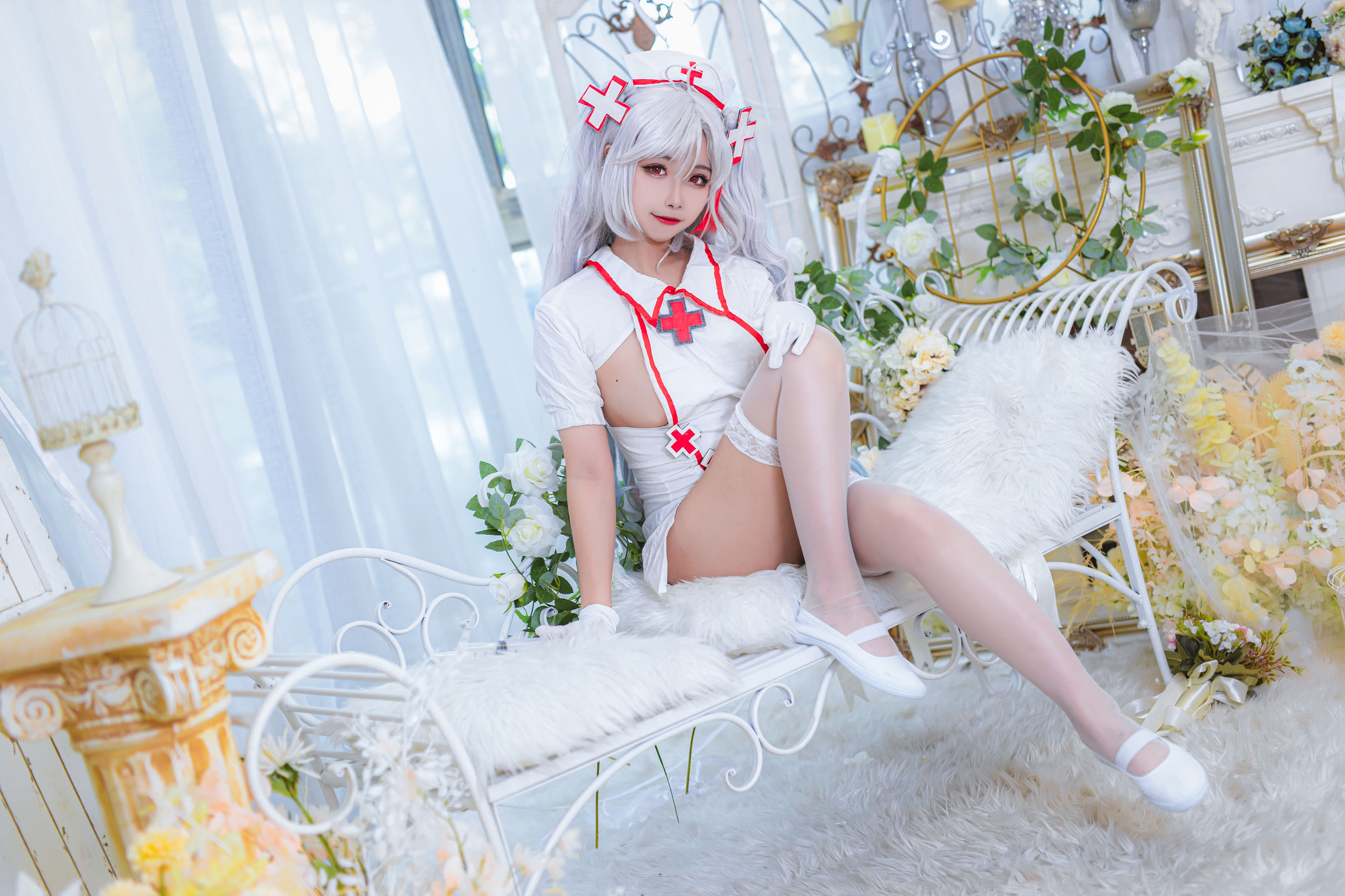 微博妹子Momoko葵葵 – 欧根之护士 Cosplay-第4张