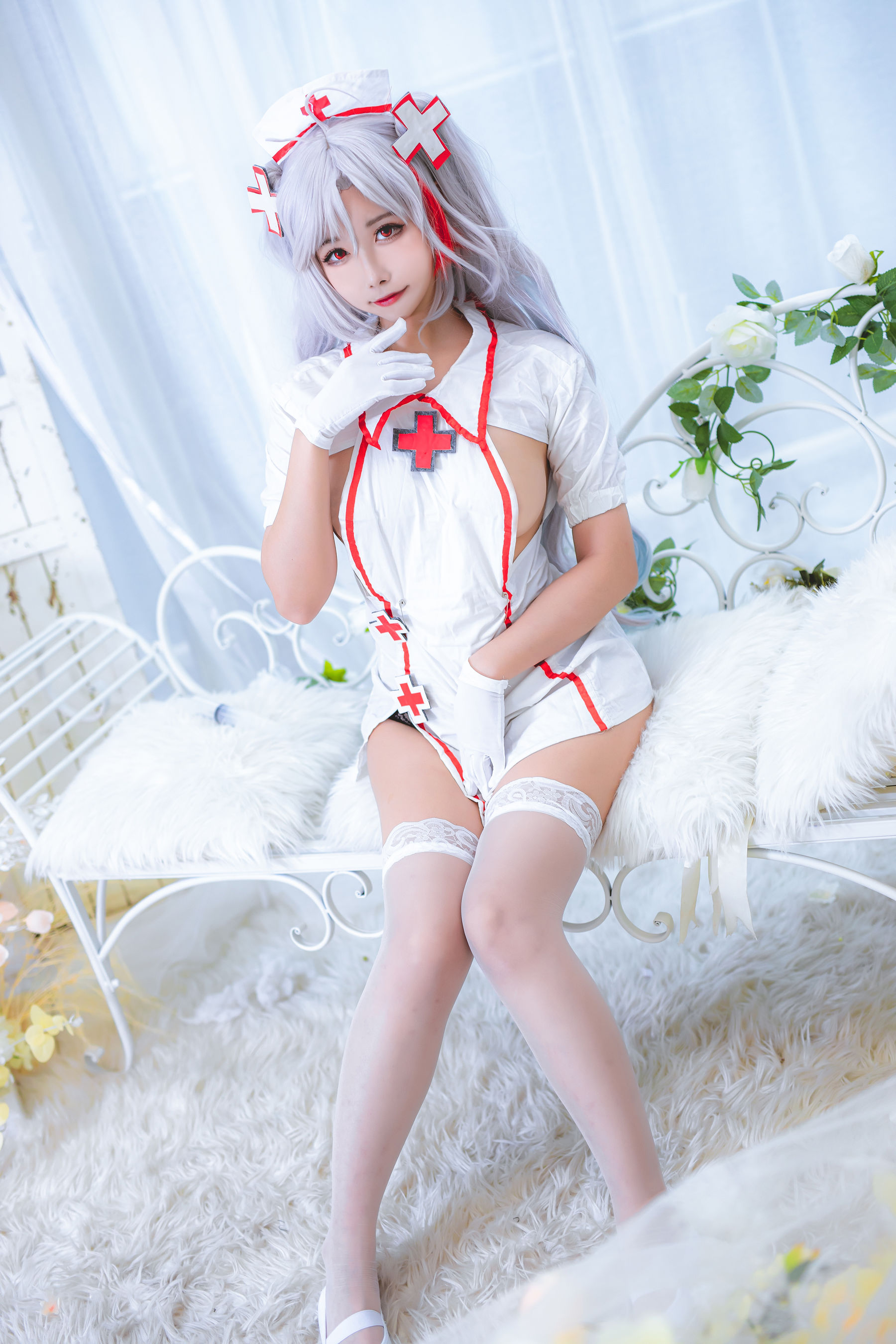 微博妹子Momoko葵葵 – 欧根之护士 Cosplay-第5张