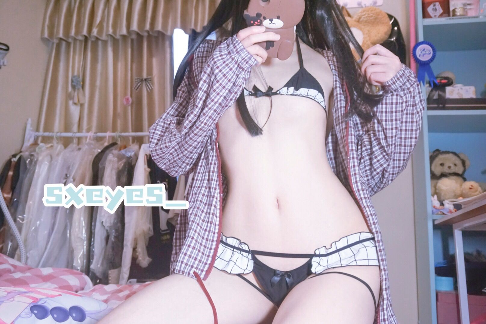 萌妹子眼酱大魔王w – 情趣内衣 Cosplay-第2张