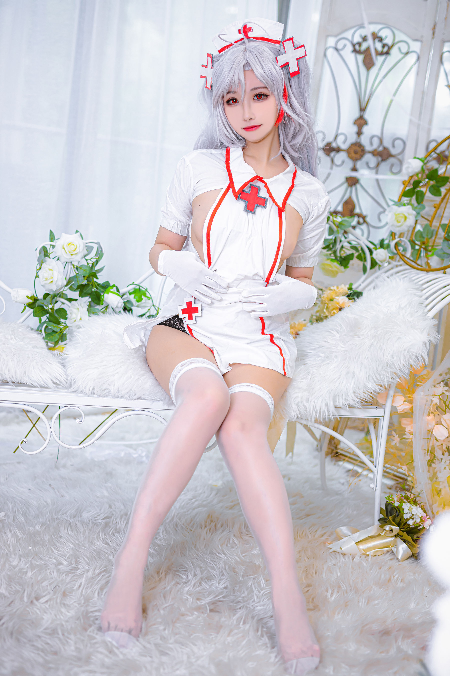 微博妹子Momoko葵葵 – 欧根之护士 Cosplay-第21张