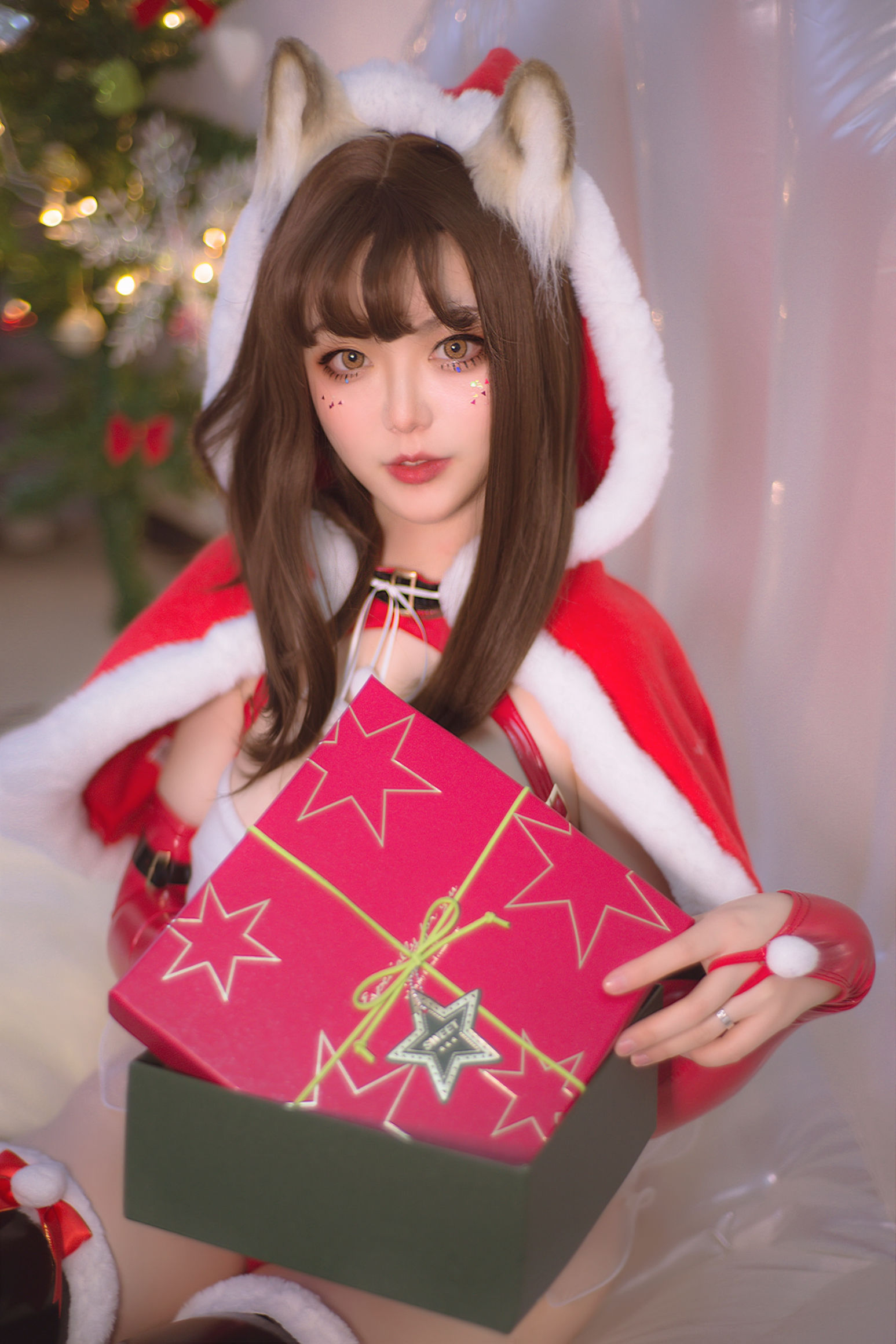 佳奈喵 – 雪夜锦礼 Cosplay-第2张