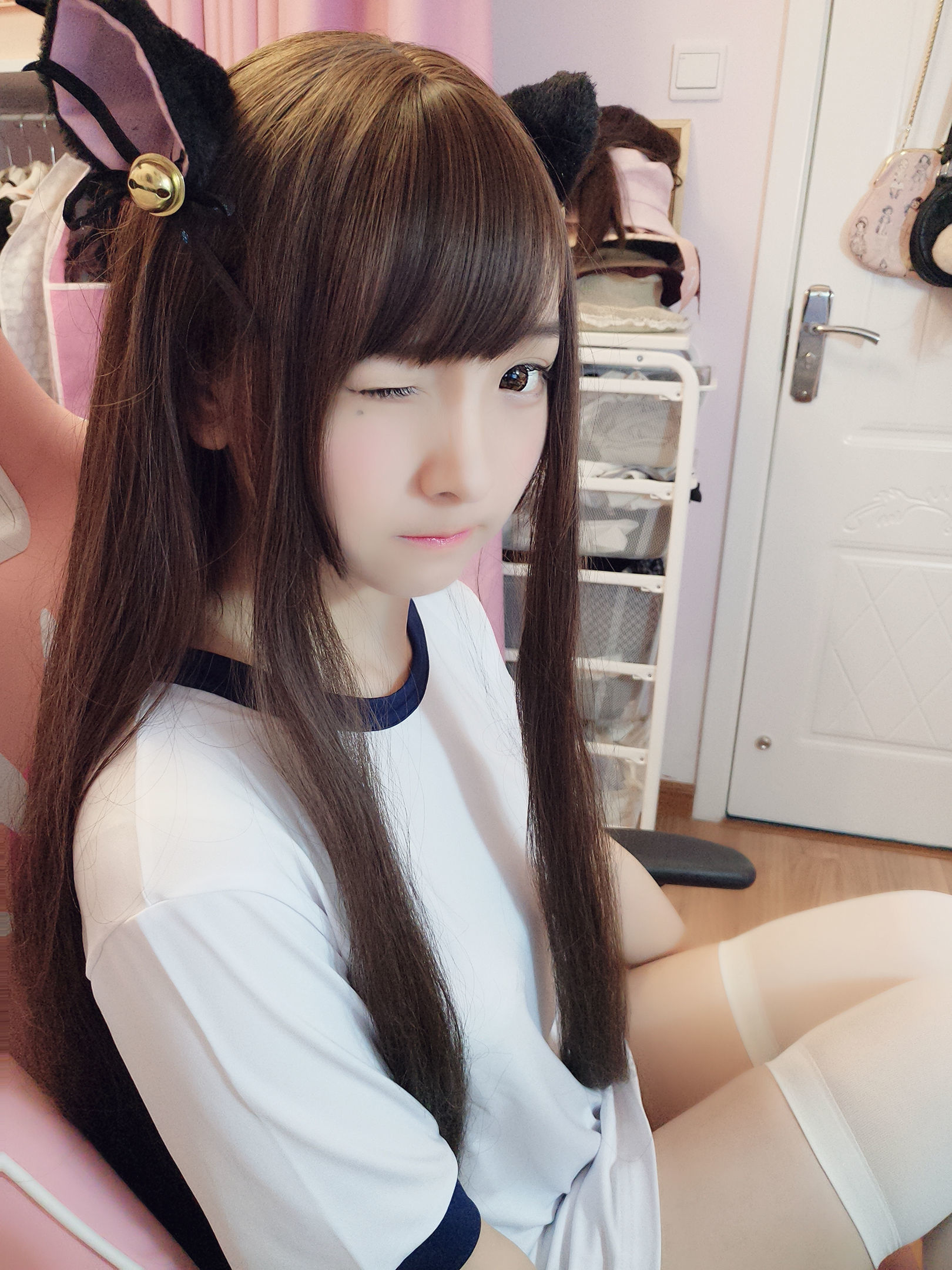 二次元美女古川kagura – 猫耳体操 Cosplay-第8张