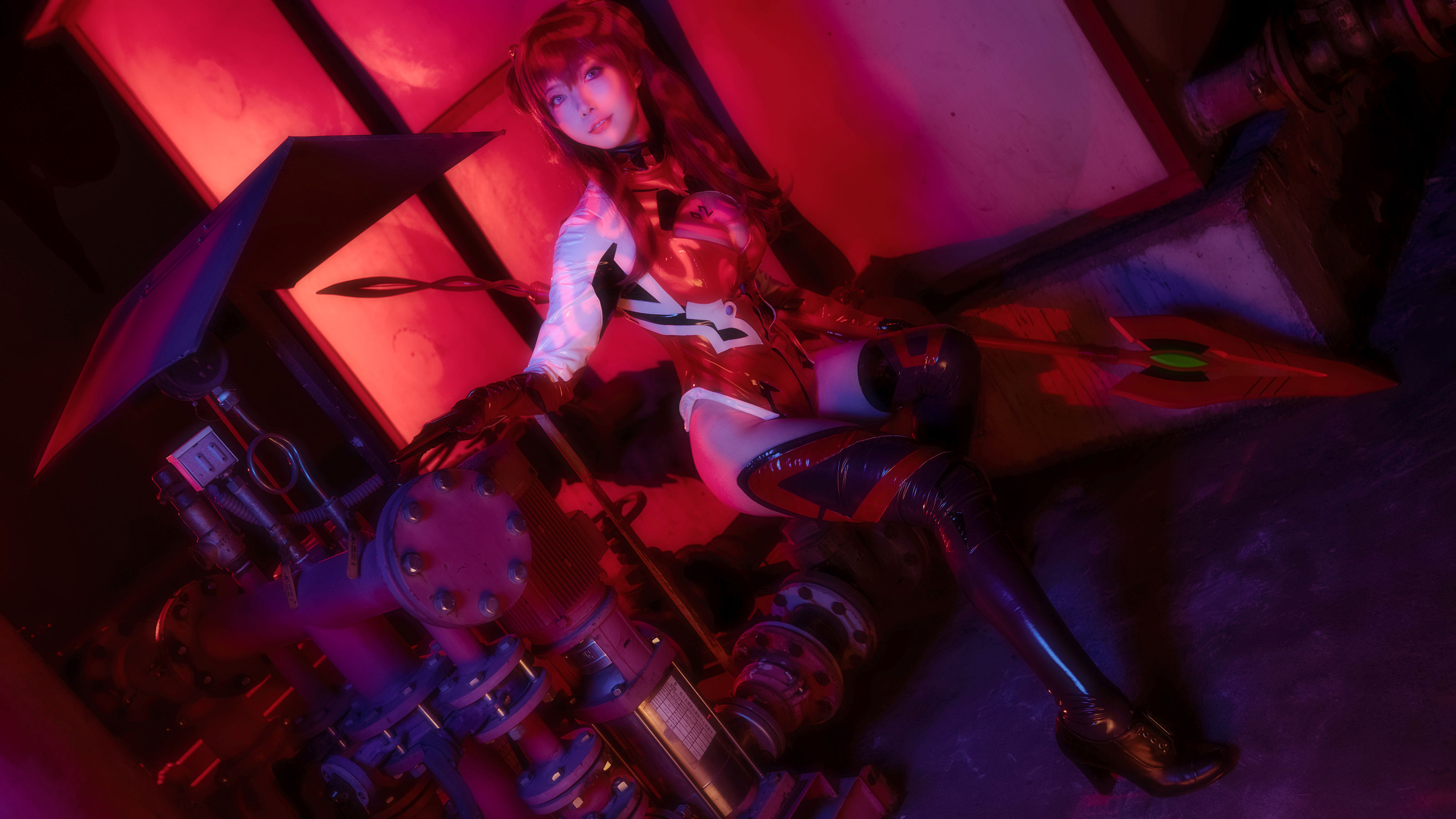 大胸萌妹妖少you1 – 明日香 Cosplay-第5张