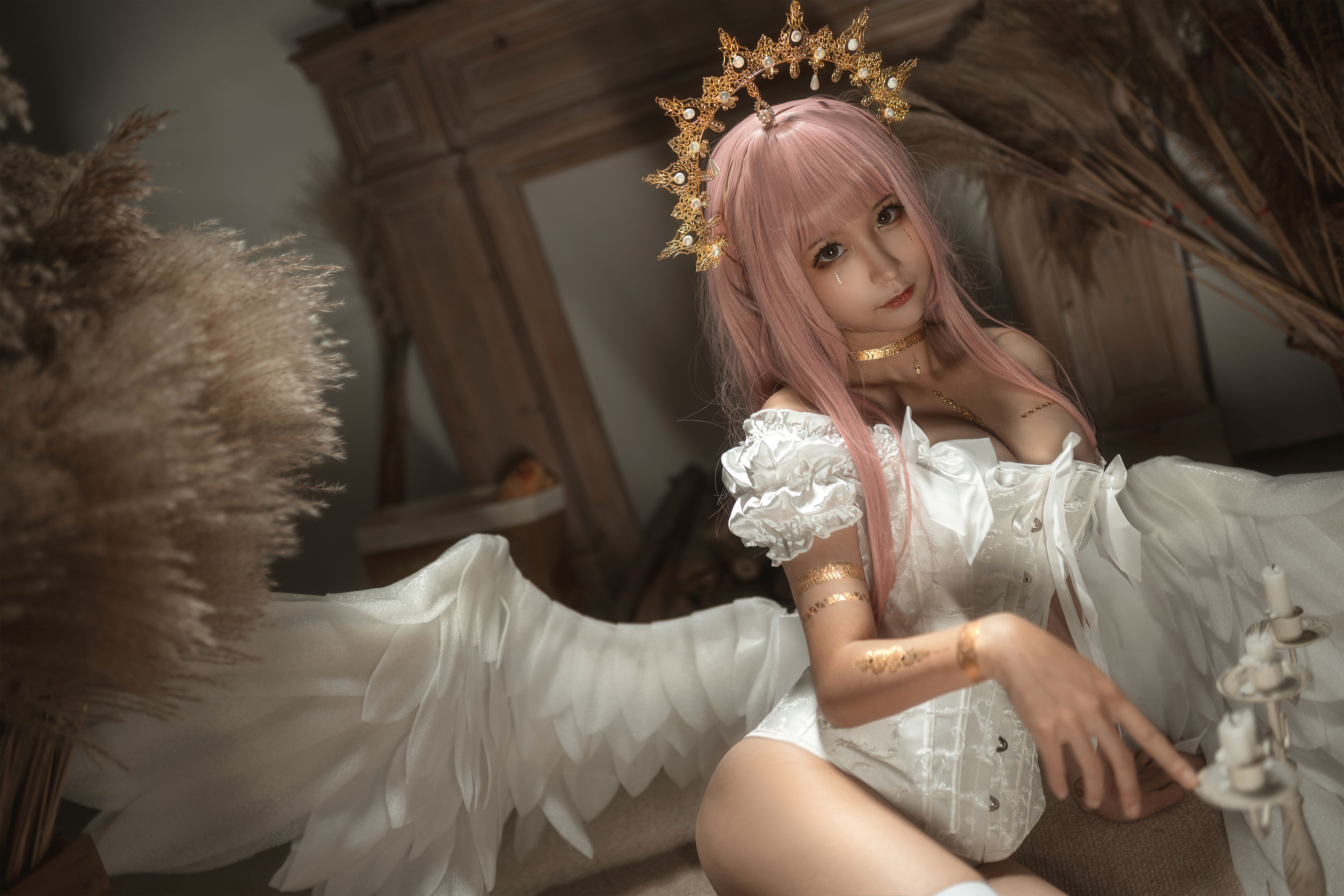 动漫博主蠢沫沫 – 圣天使 Cosplay-第1张