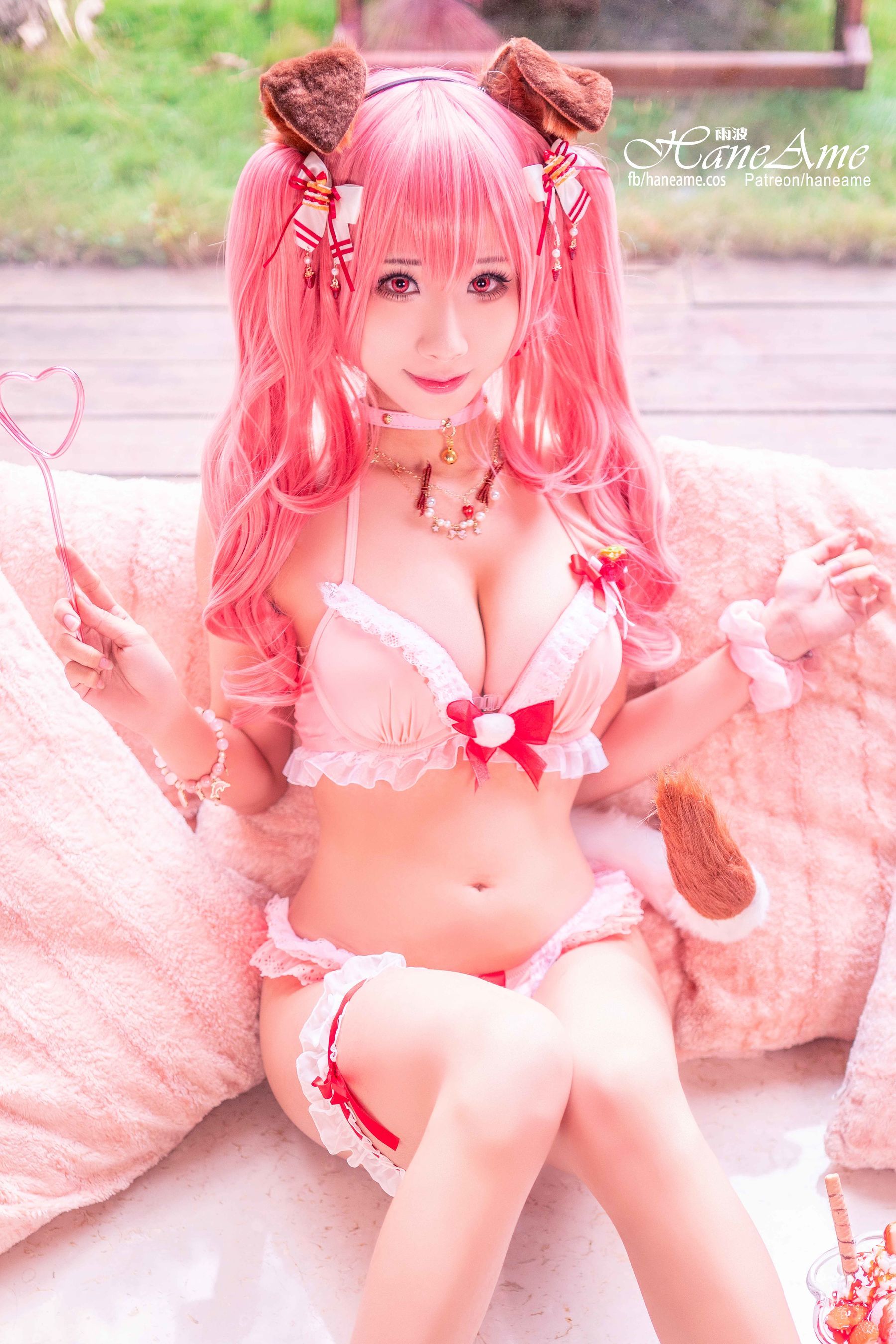 雨波_HaneAme 兽耳少女 Naki Cosplay-第8张