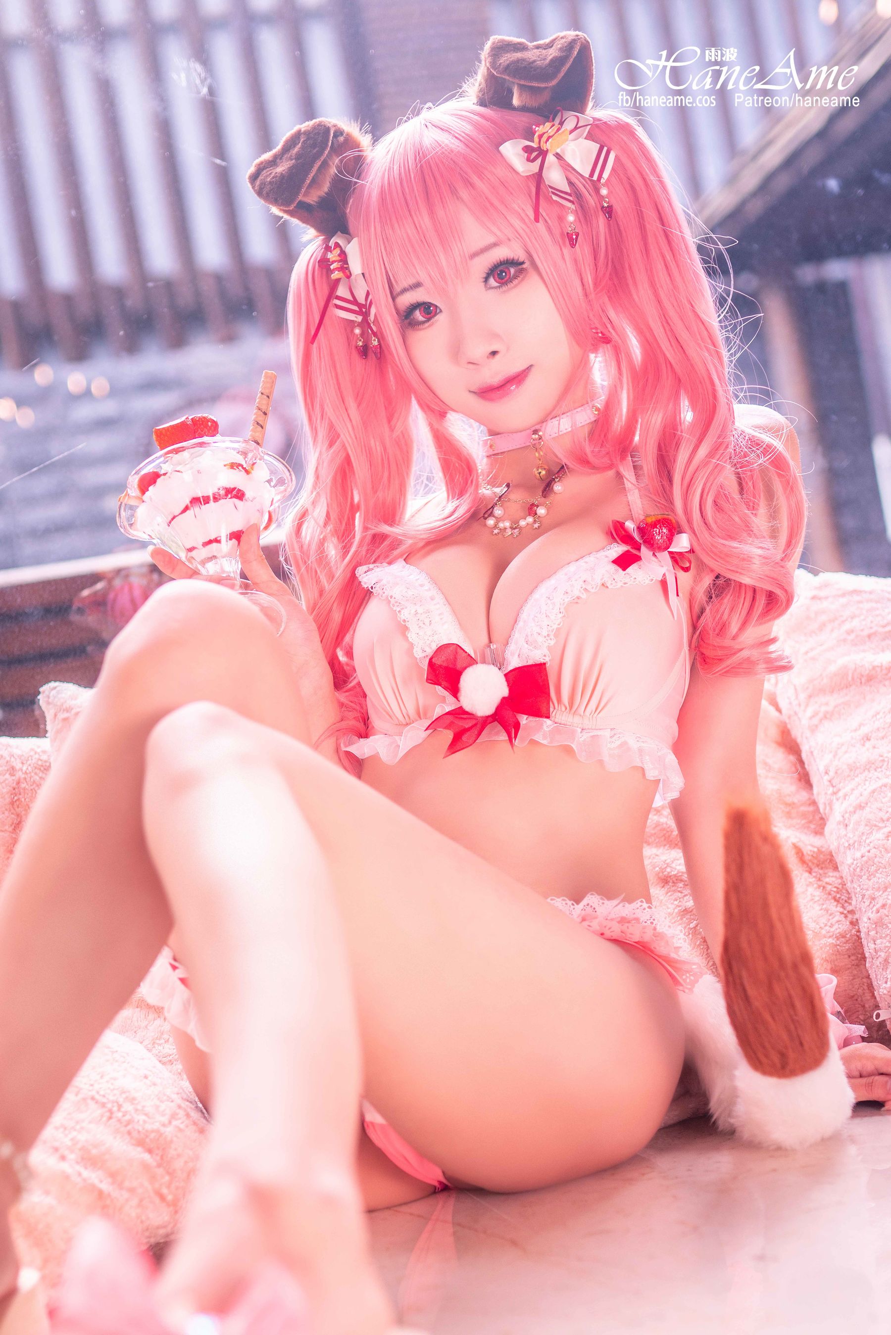 雨波_HaneAme 兽耳少女 Naki Cosplay-第10张