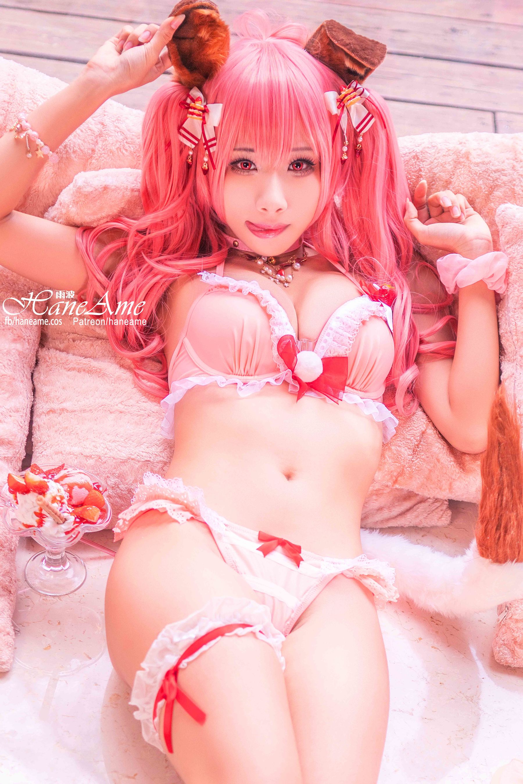雨波_HaneAme 兽耳少女 Naki Cosplay-第11张