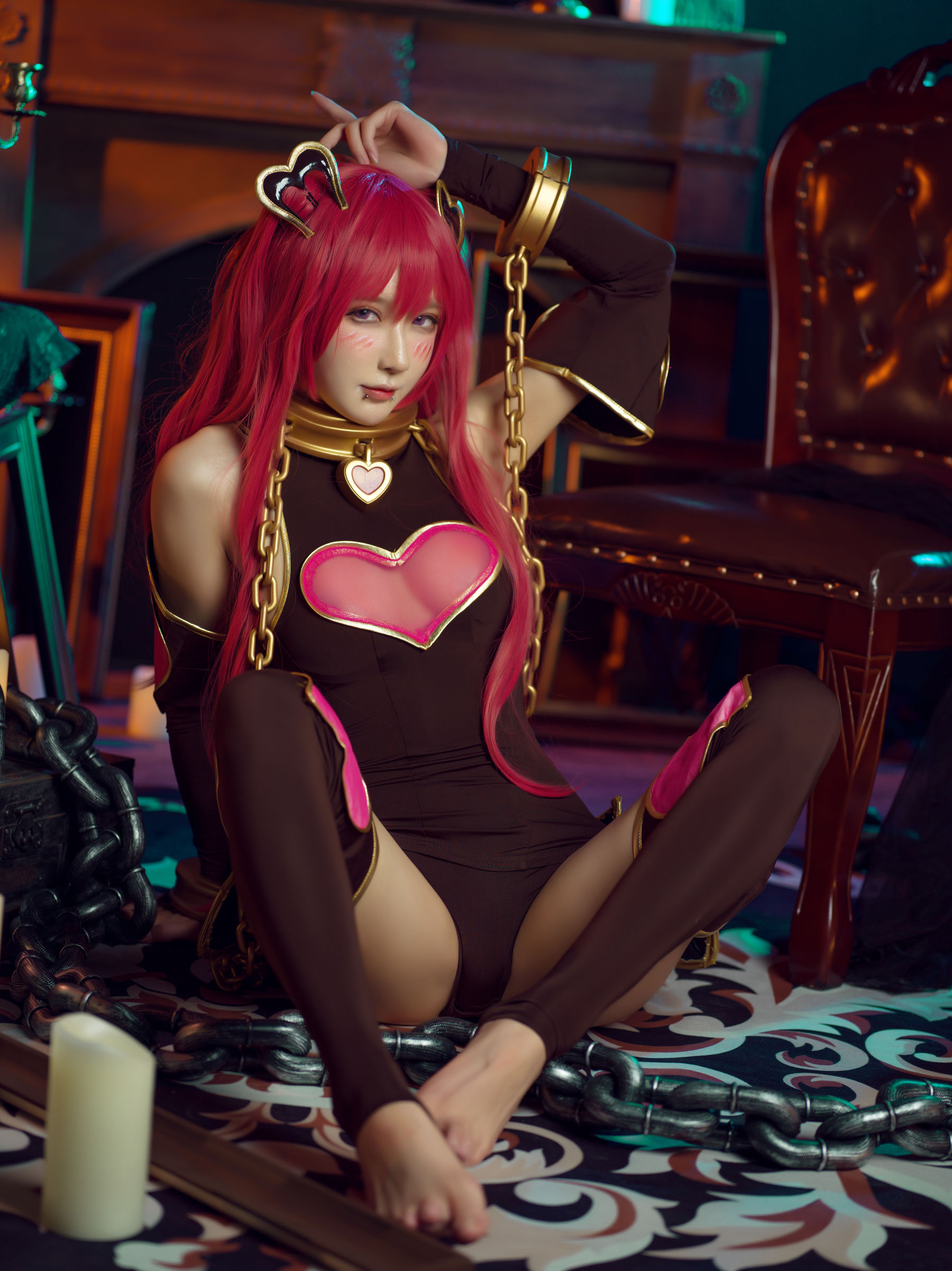 动漫博主阿包也是兔娘 – 空花 Cosplay-第2张