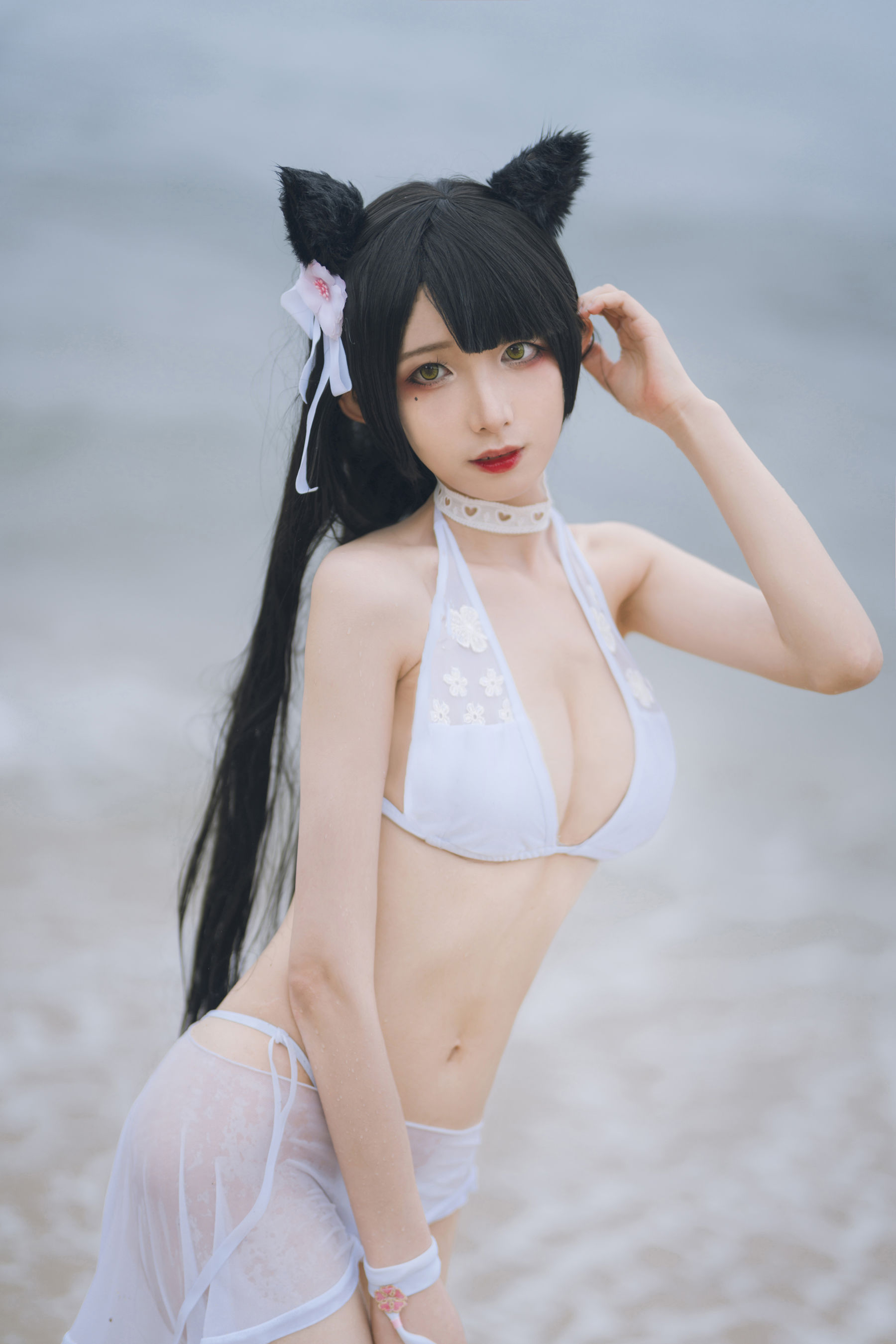 动漫博主封疆疆v – 爱宕泳装 Cosplay-第2张