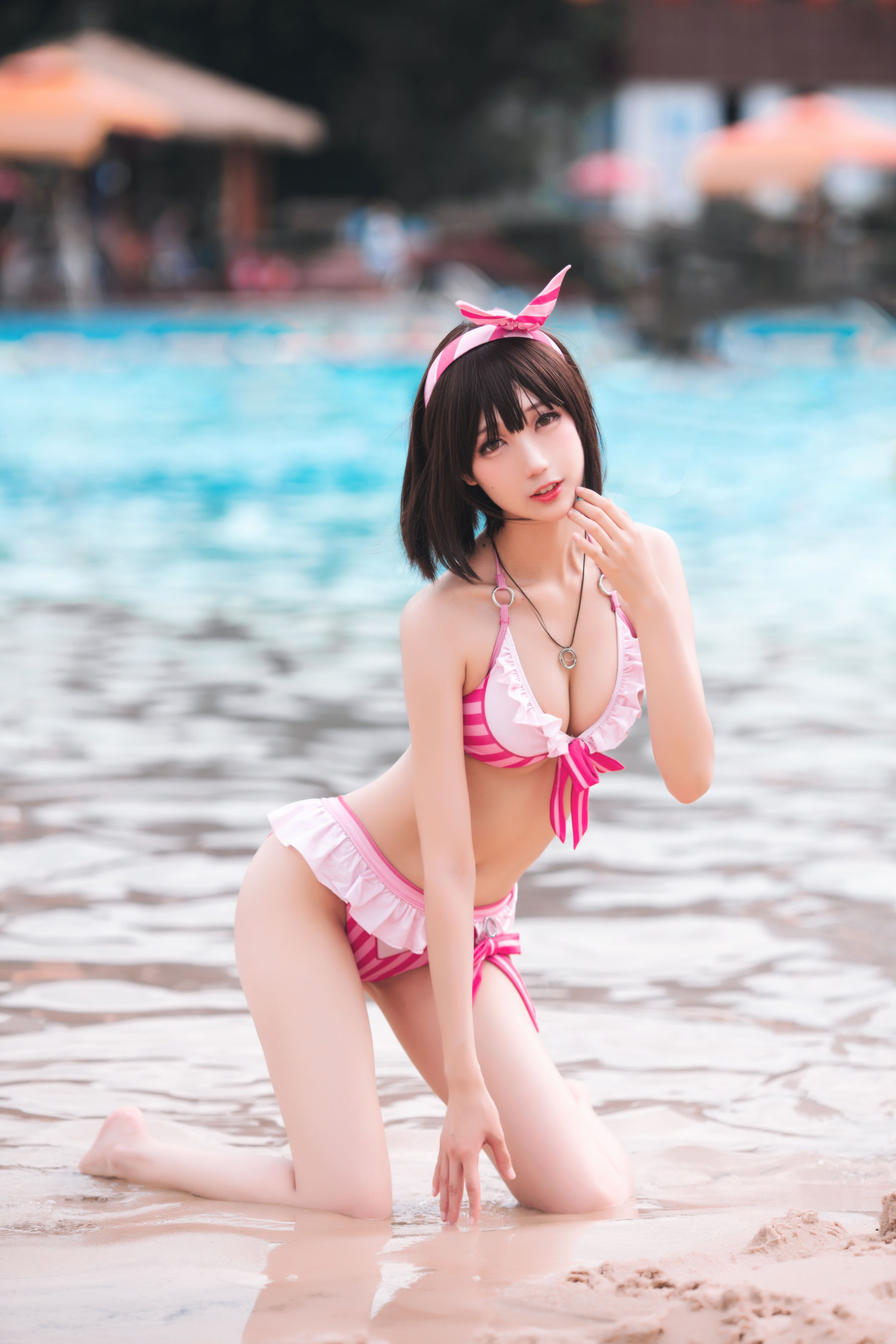 周叽是可爱兔兔 – 圣人惠水着 Cosplay-第1张