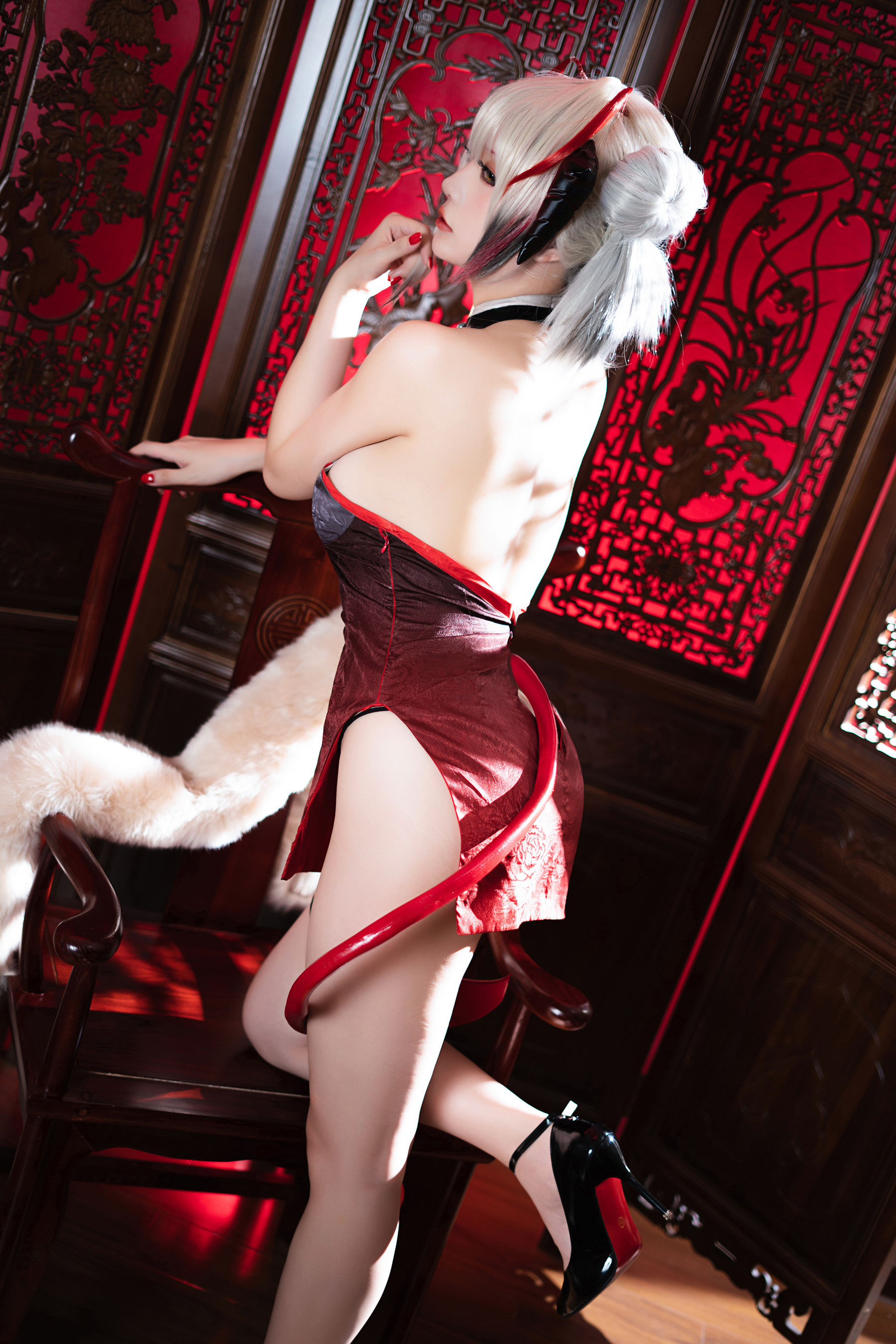 Coser小姐姐星之迟迟 – W-同人旗袍 Cosplay-第1张