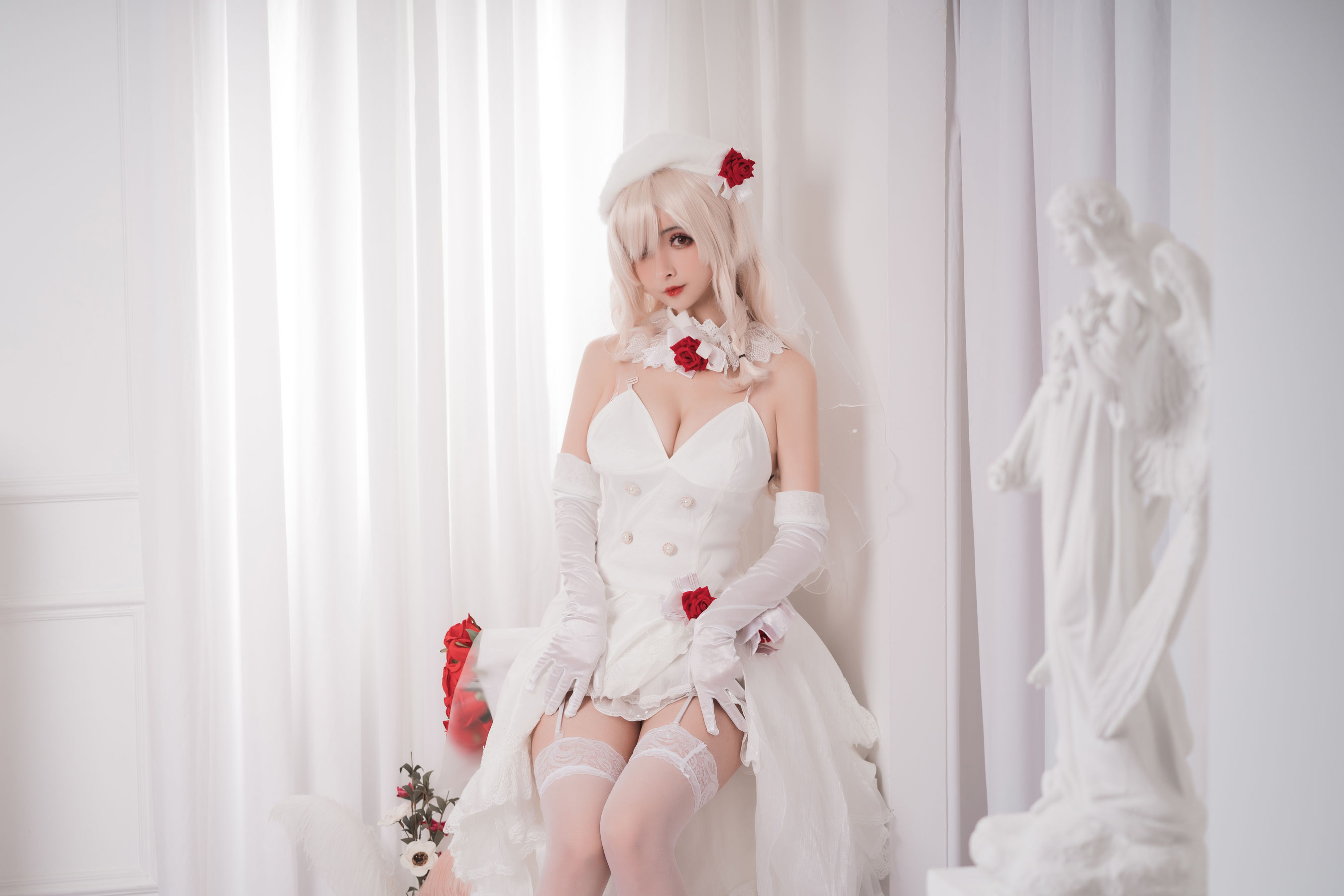 COS福利rioko凉凉子 G36C花嫁 Cosplay-第1张