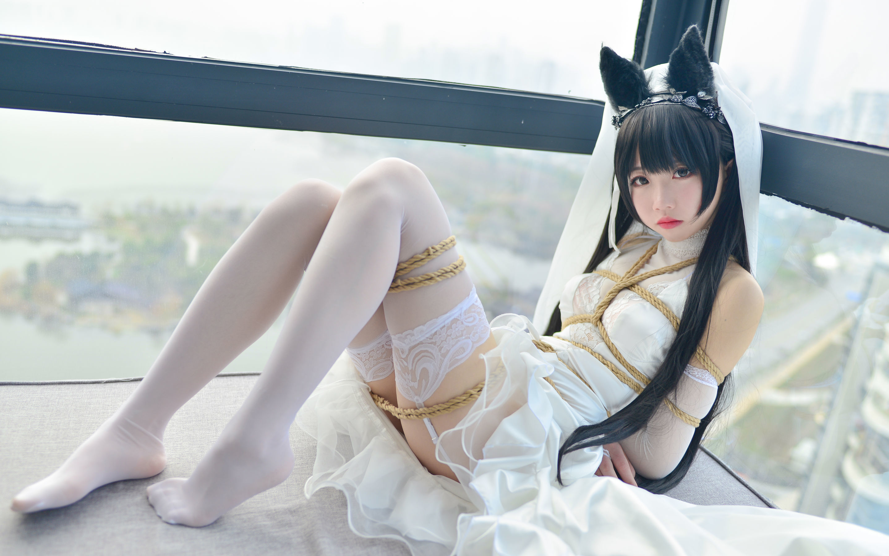 [萝莉COS] 雪琪 – 爱宕婚纱 Cosplay-第9张