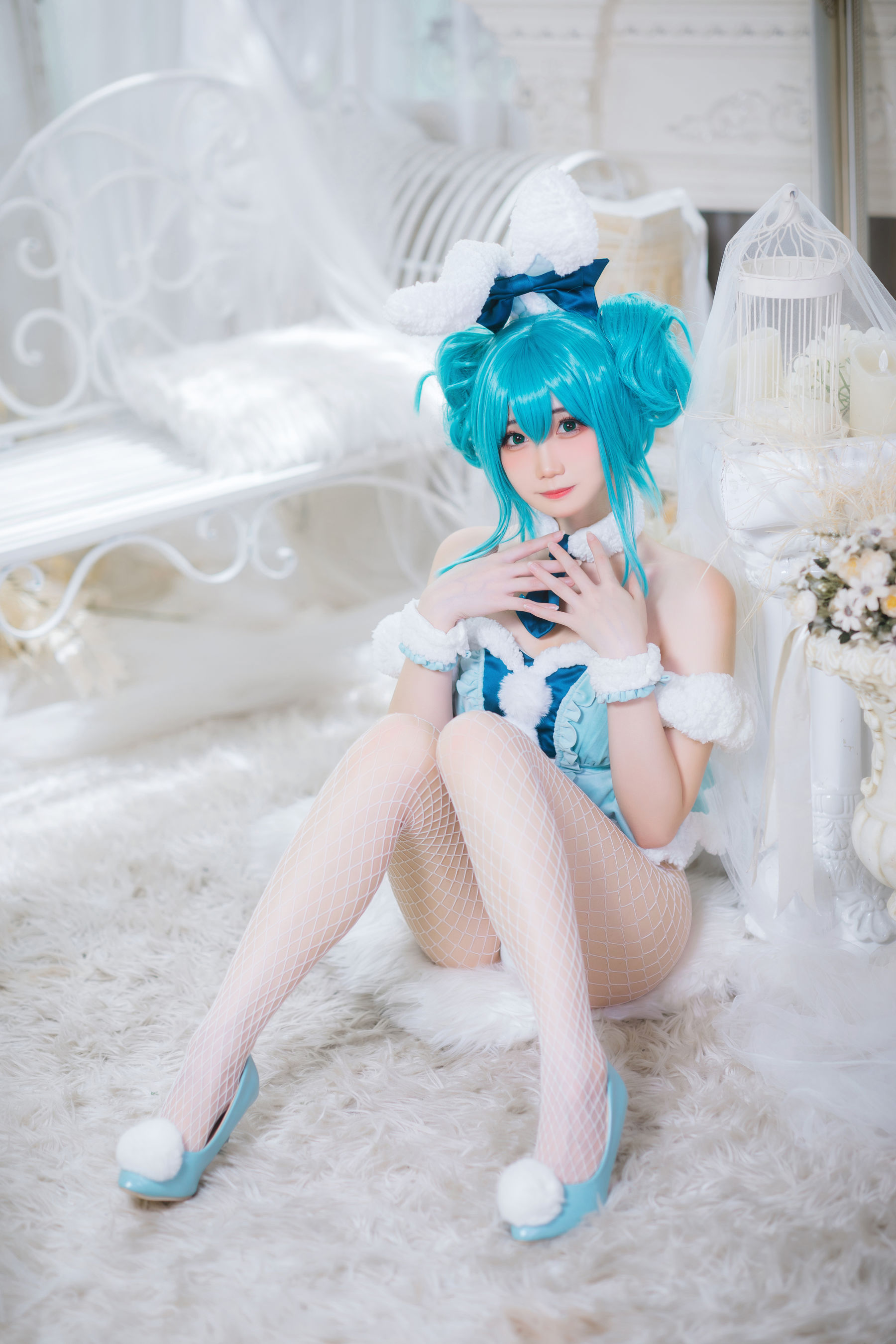 焖焖碳 – 初音兔女郎 Cosplay-第1张