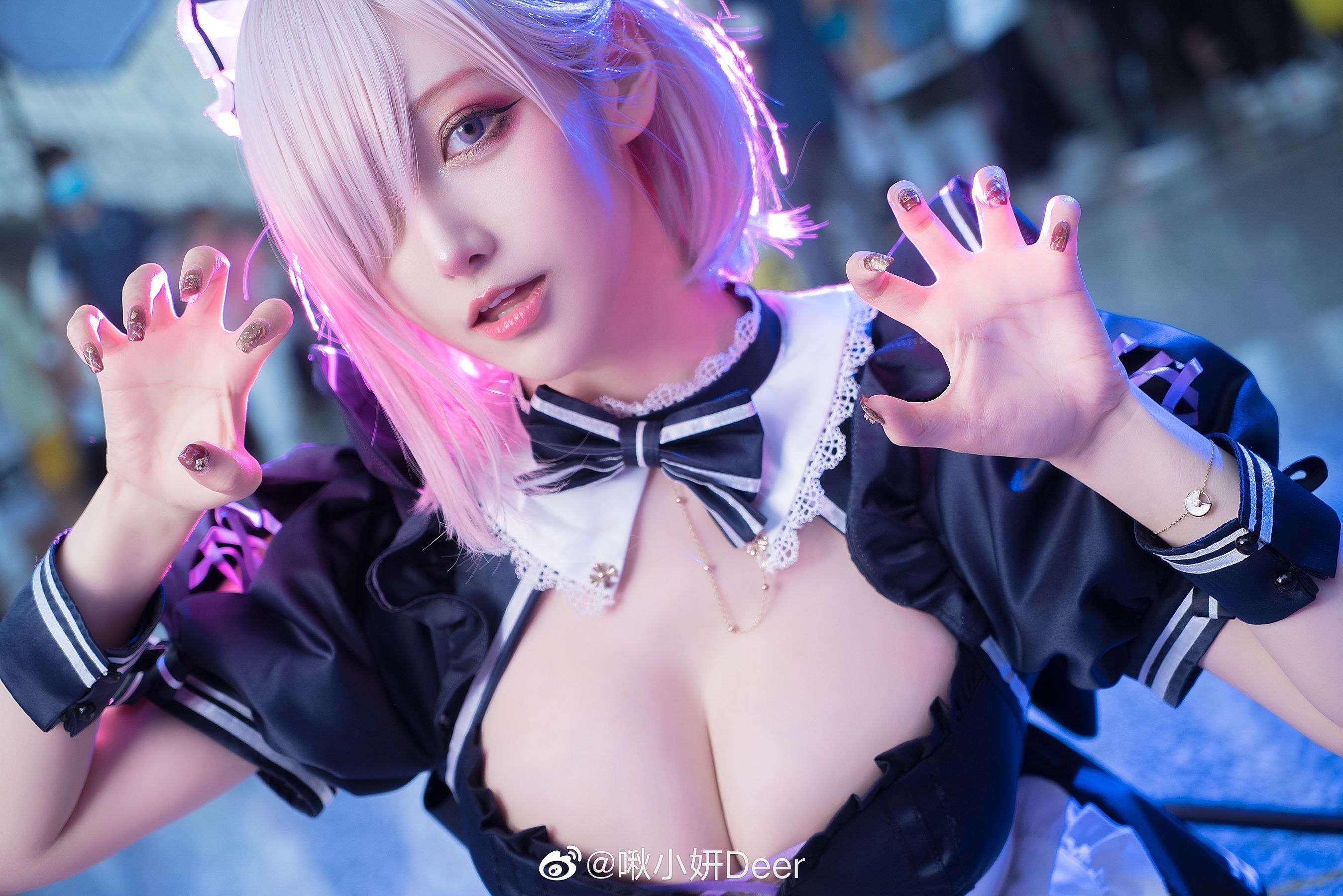 啾小研 – 玛修女仆 Cosplay-第6张