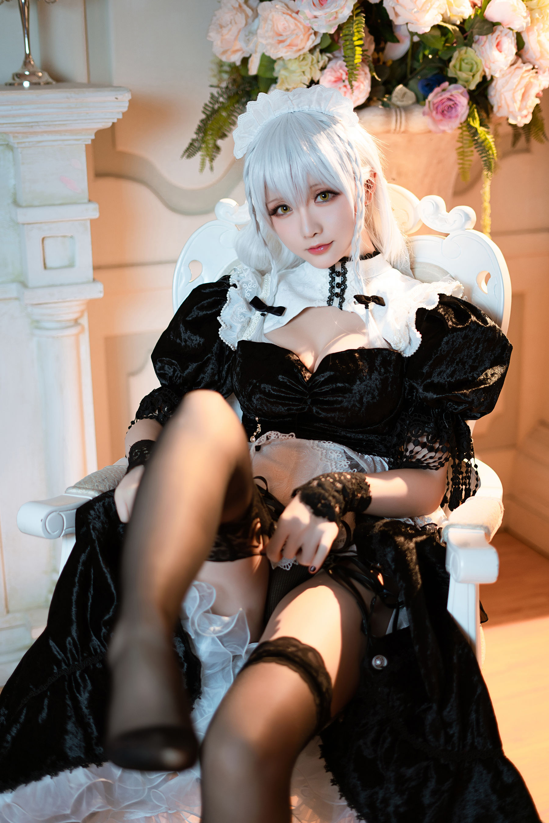 Coser小姐姐星之迟迟 – R-Maid《赫敏》 Cosplay-第1张