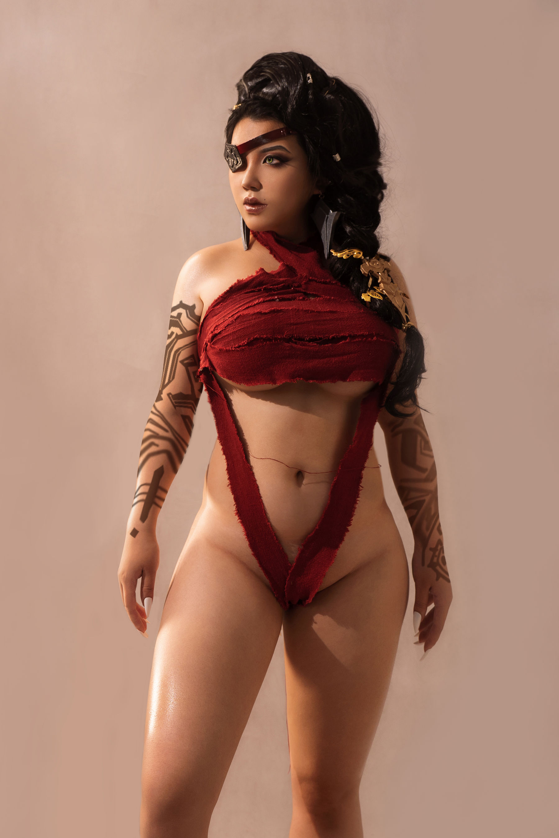 千煌弑夜 – Desert Rose Samira Cosplay-第1张