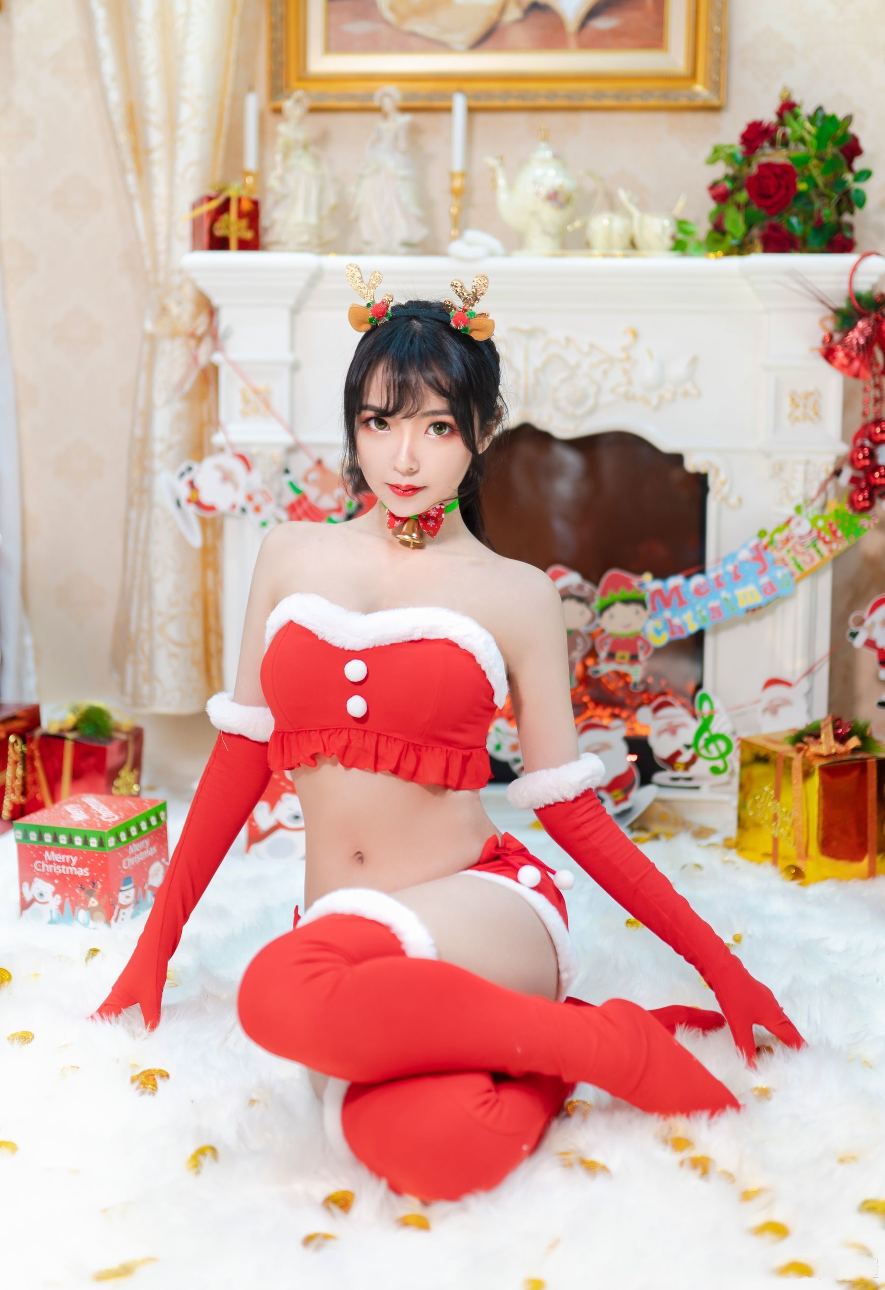Coser小姐姐妍子坚不可摧 圣诞礼物 Cosplay-第5张