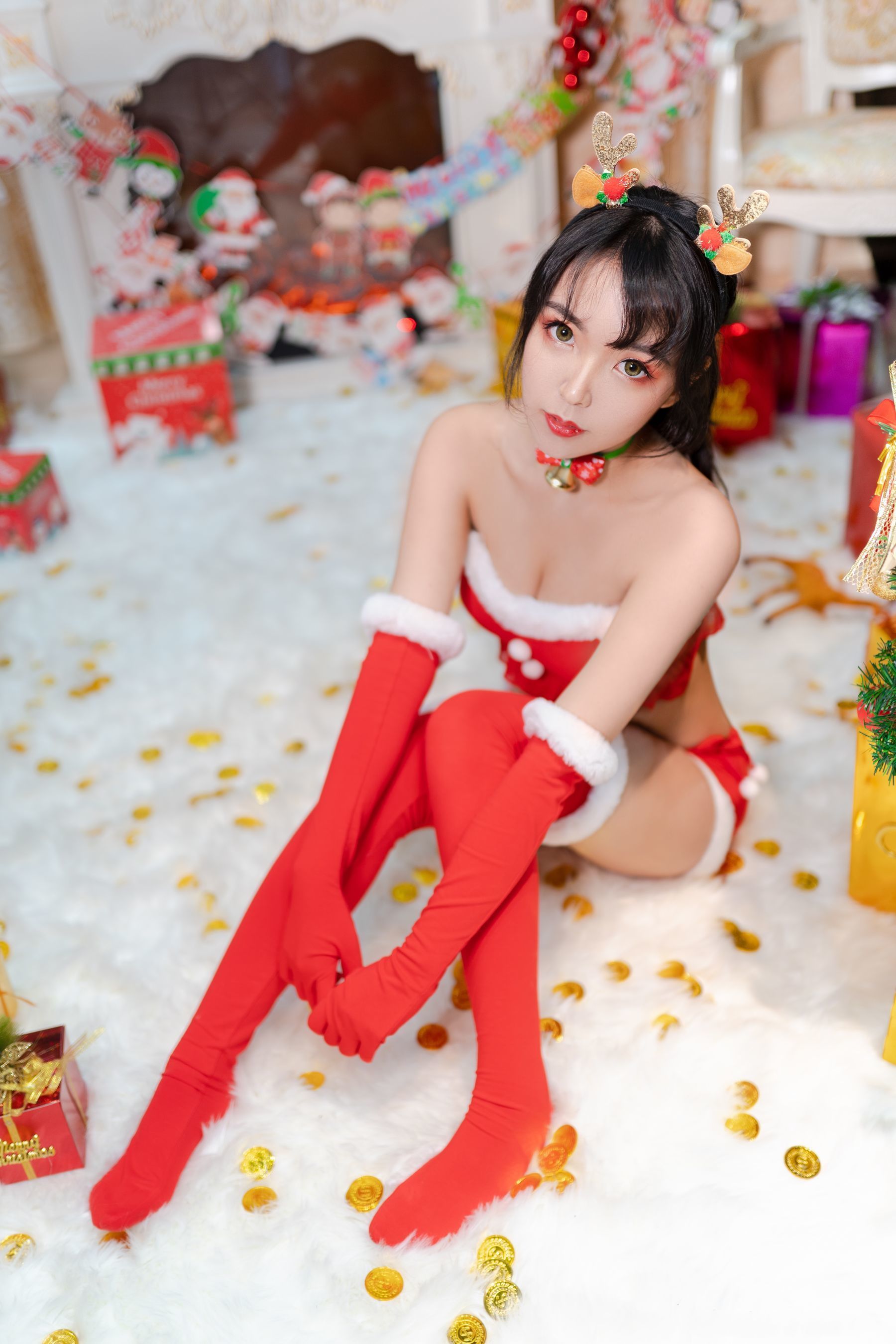 Coser小姐姐妍子坚不可摧 圣诞礼物 Cosplay-第6张