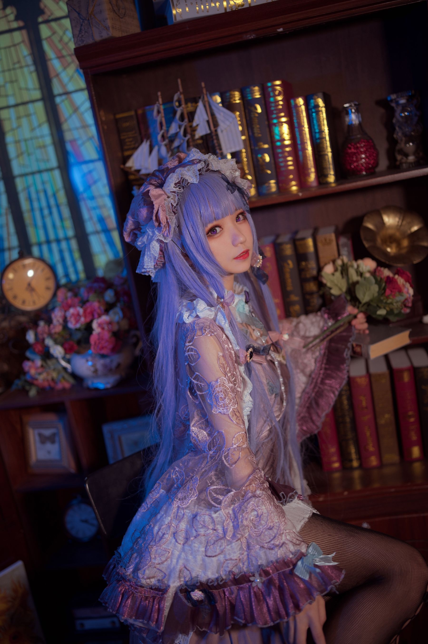 花柒Hana – 帕秋莉睡衣 Cosplay-第13张