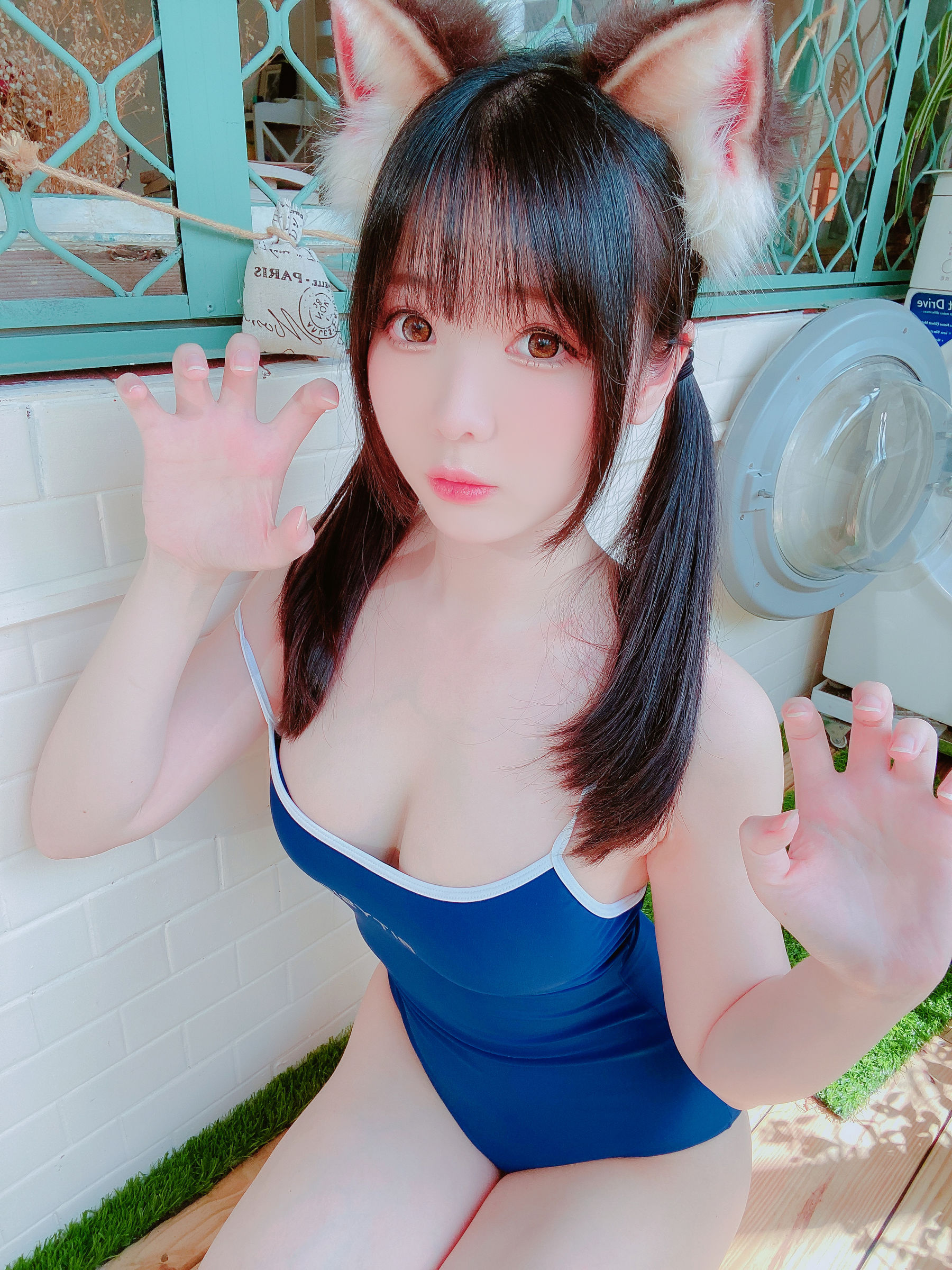微博妹纸霜月shimo[fantia] 2022-11-17 スク水 Cosplay-第3张