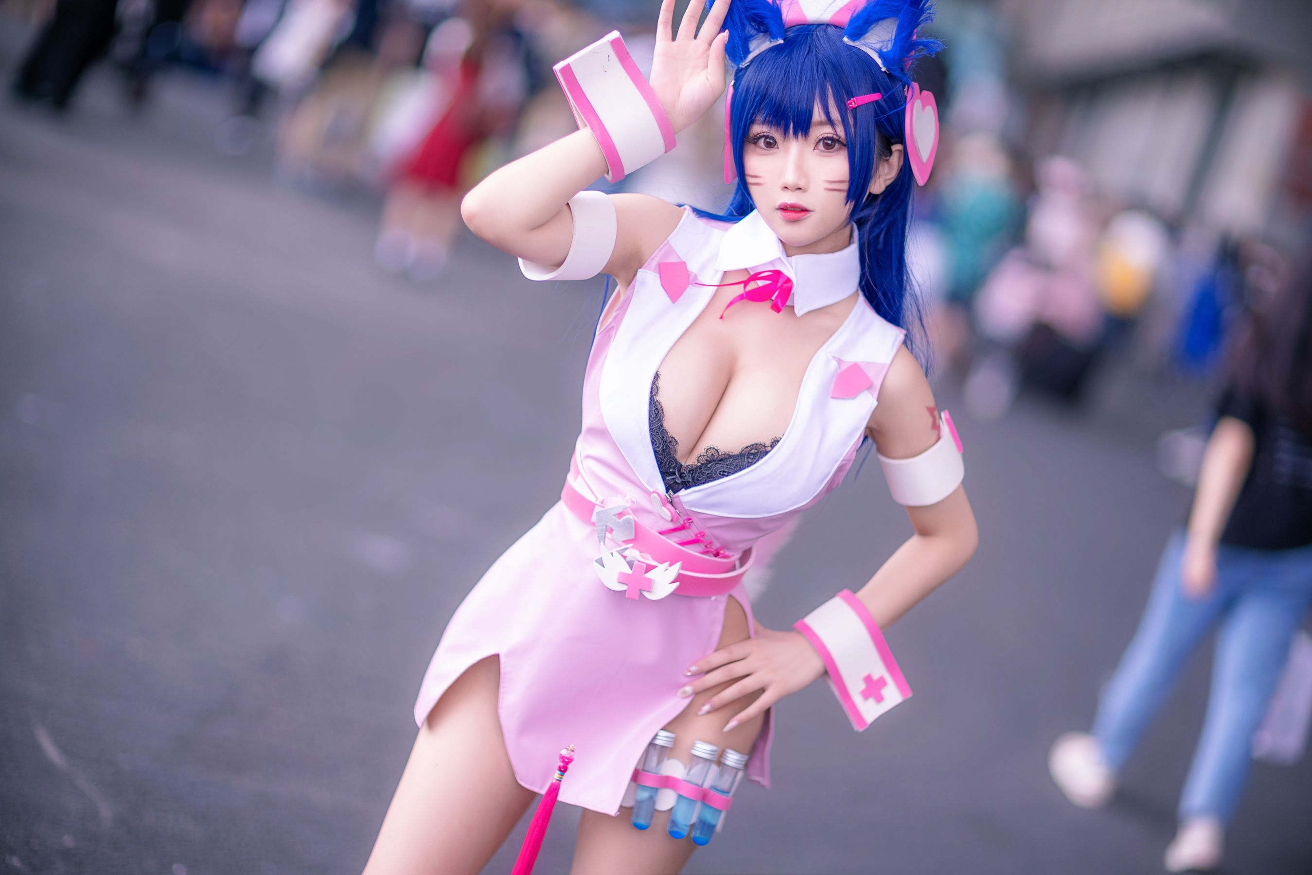白嫩美少女鬼畜瑶 阿狸 Cosplay-第1张