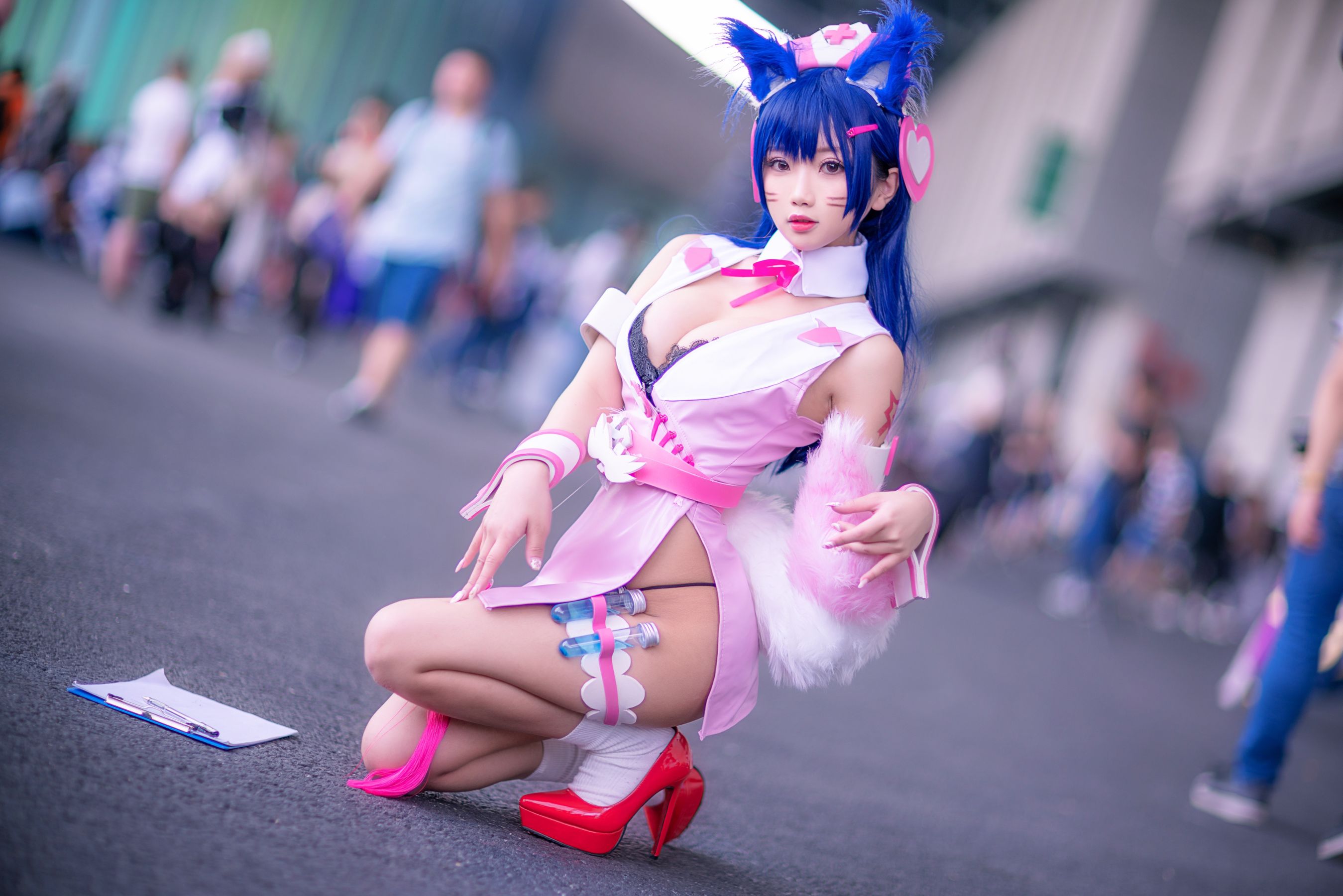 白嫩美少女鬼畜瑶 阿狸 Cosplay-第13张