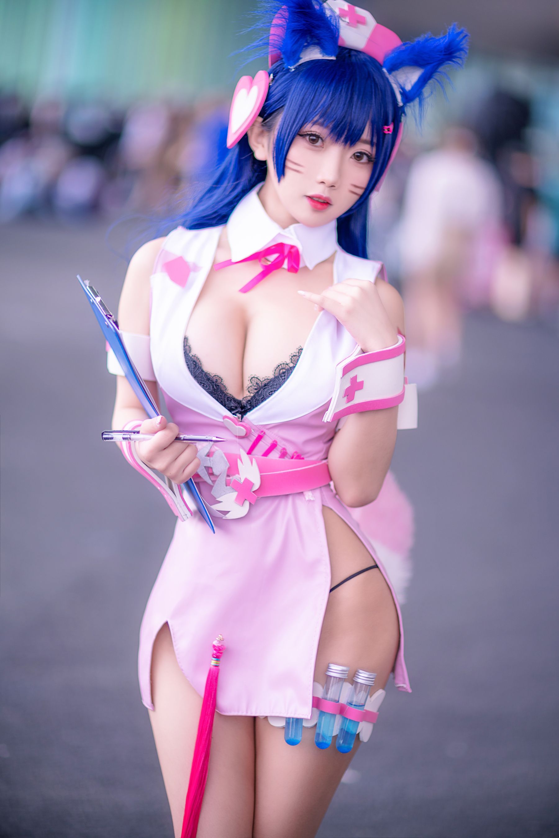 白嫩美少女鬼畜瑶 阿狸 Cosplay-第14张
