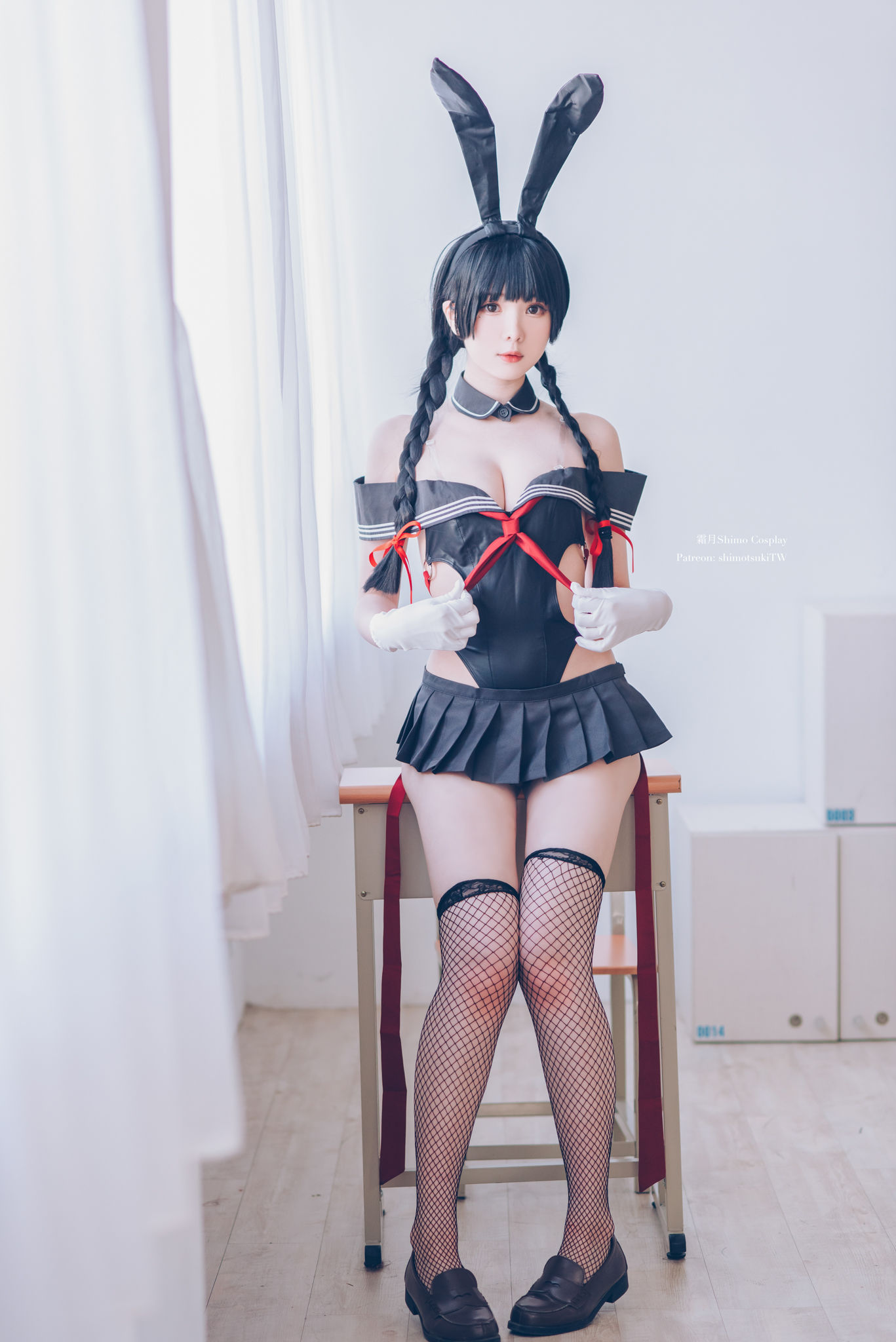 微博妹纸霜月shimo – 卯月桃子 水手服兔女郎 Cosplay-第2张