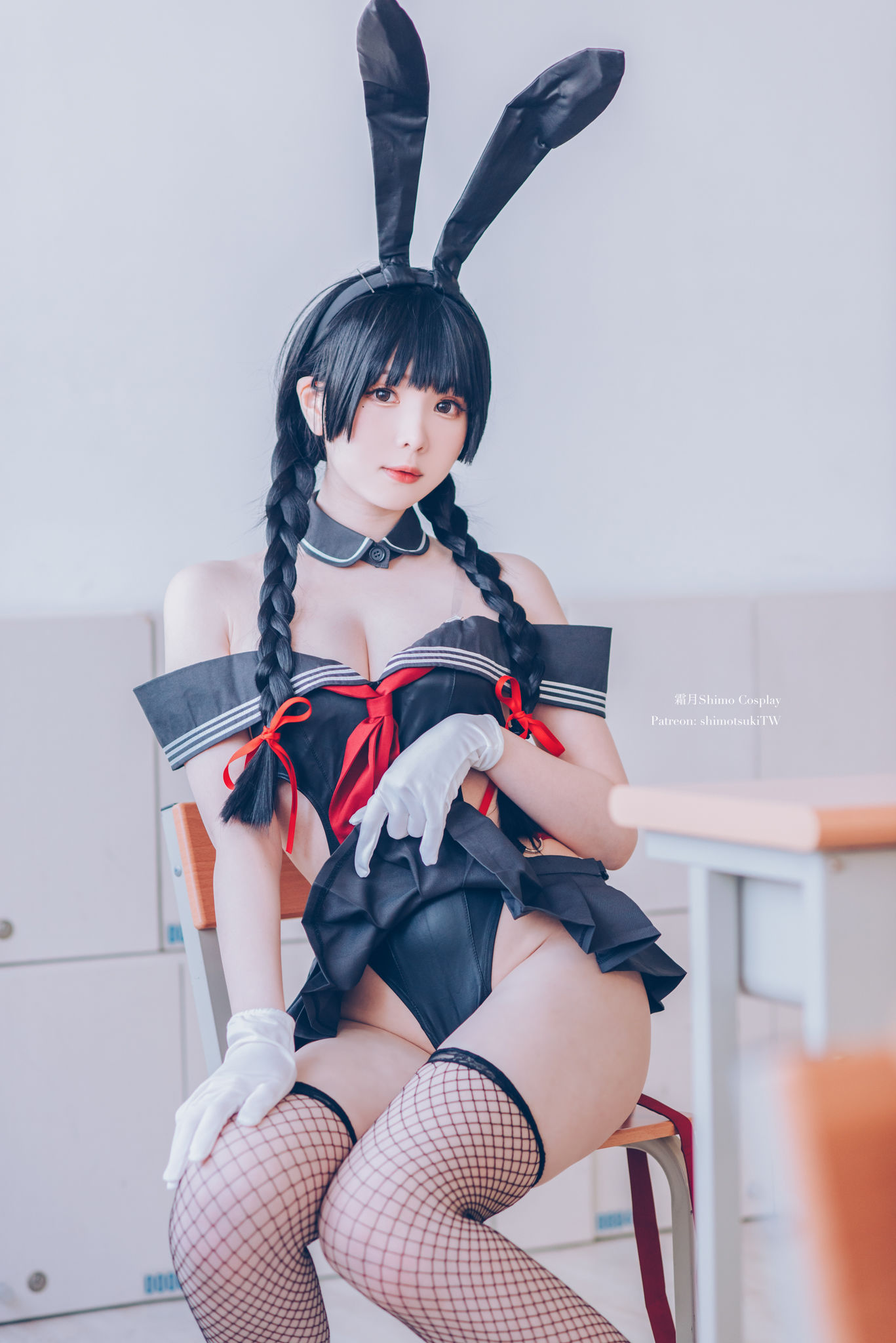 微博妹纸霜月shimo – 卯月桃子 水手服兔女郎 Cosplay-第3张