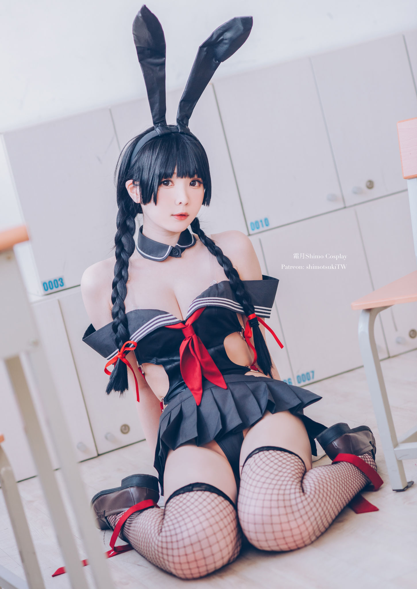 微博妹纸霜月shimo – 卯月桃子 水手服兔女郎 Cosplay-第4张