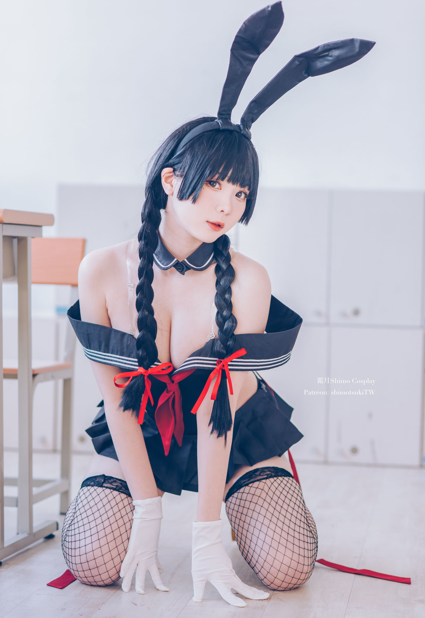微博妹纸霜月shimo – 卯月桃子 水手服兔女郎 Cosplay-第6张